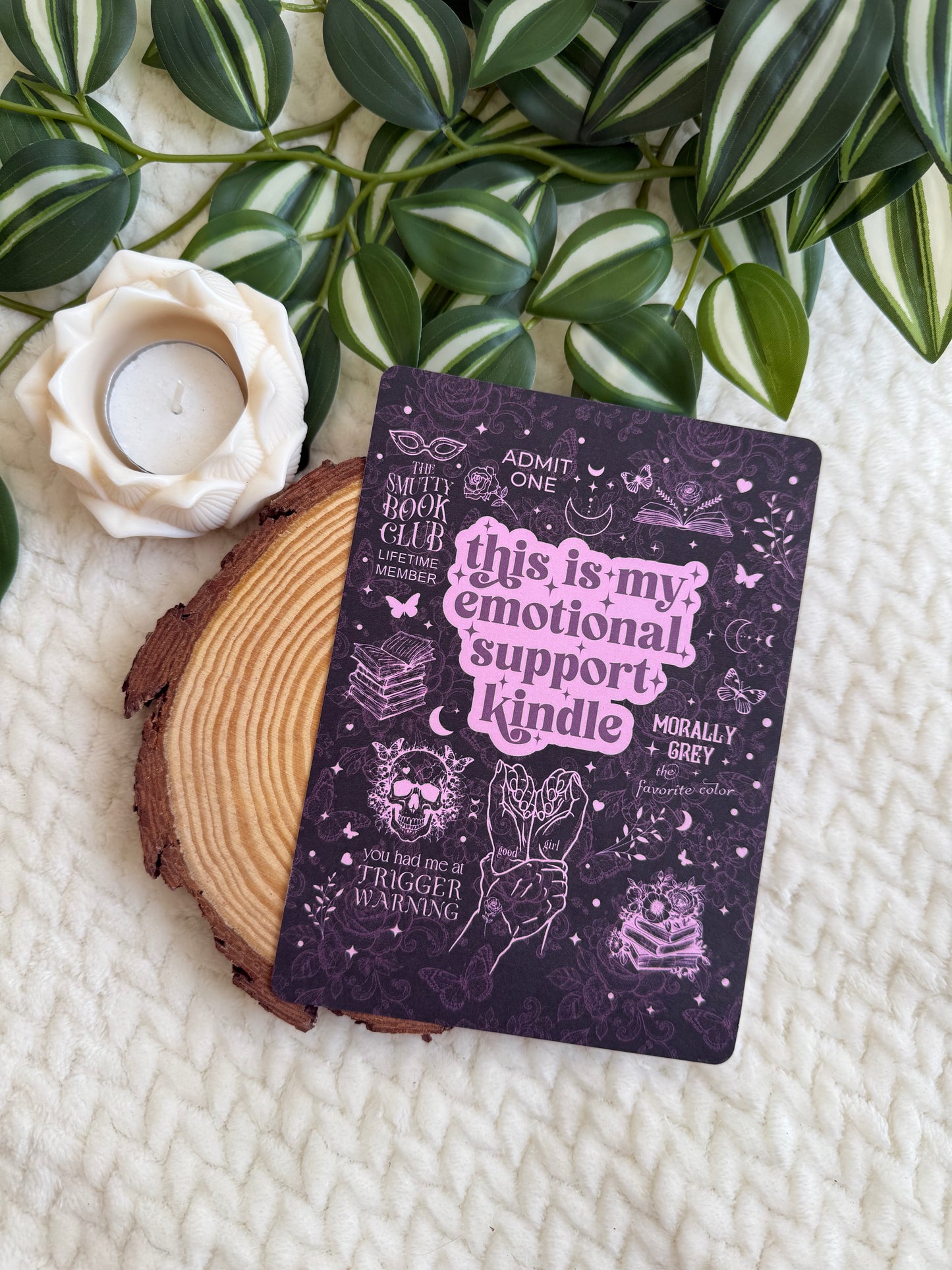Kindle Insert - Dark Romance Emotional Support Kindle Pink