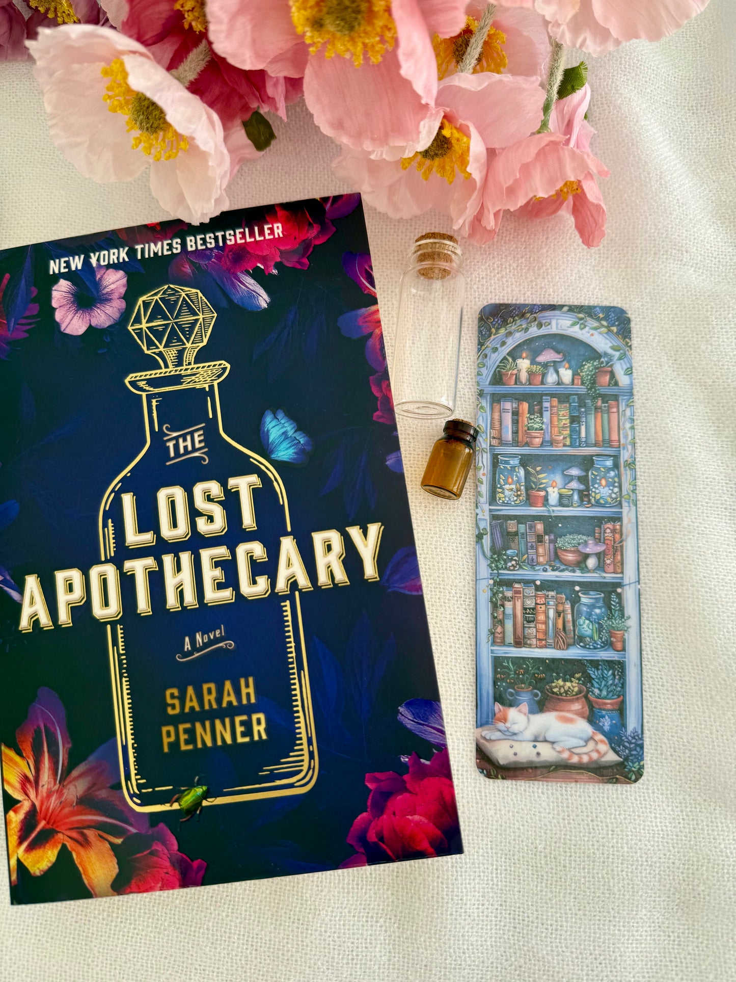 Moonlit Library Bookmark