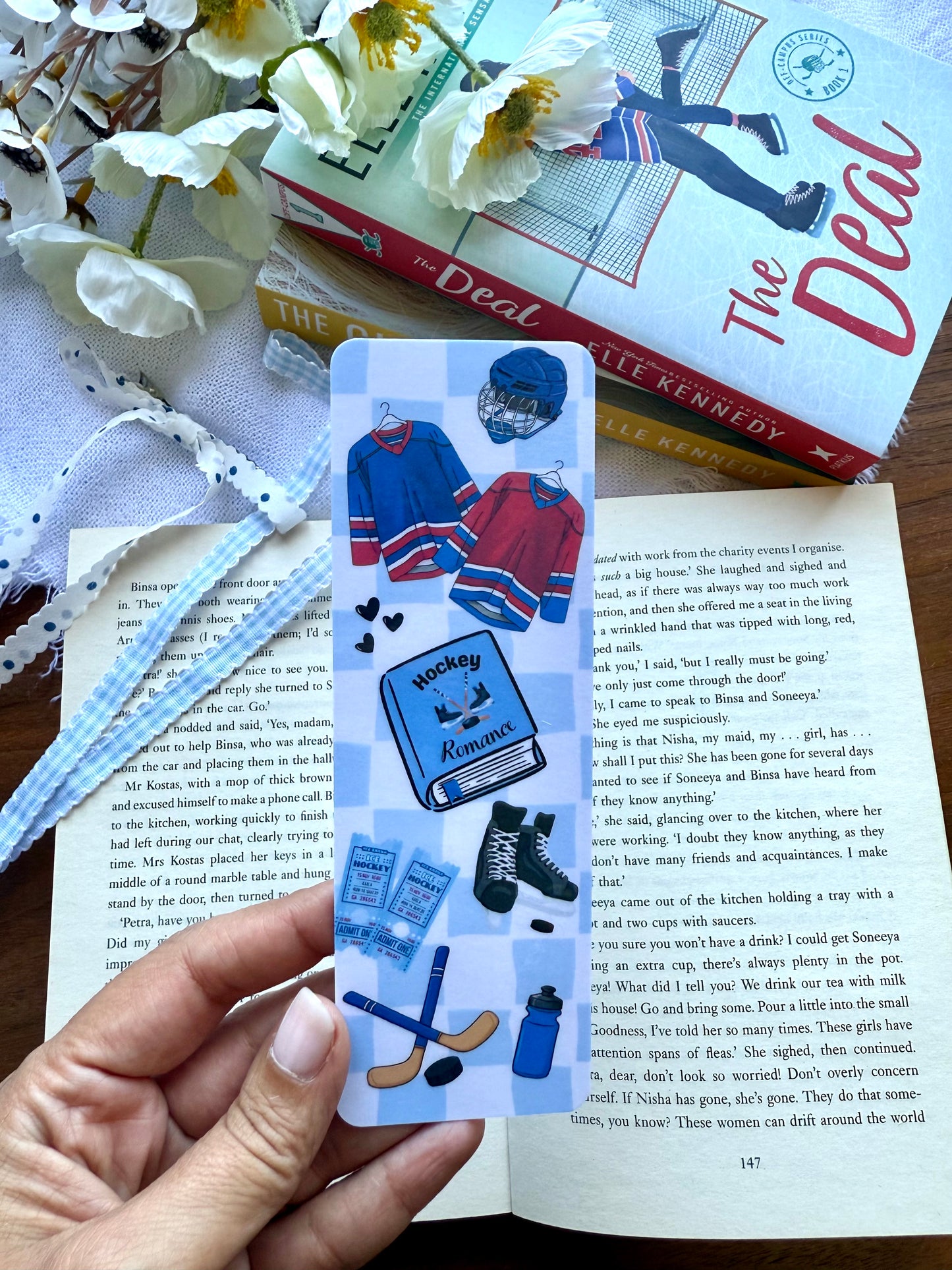 Hockey Romance Bookmark