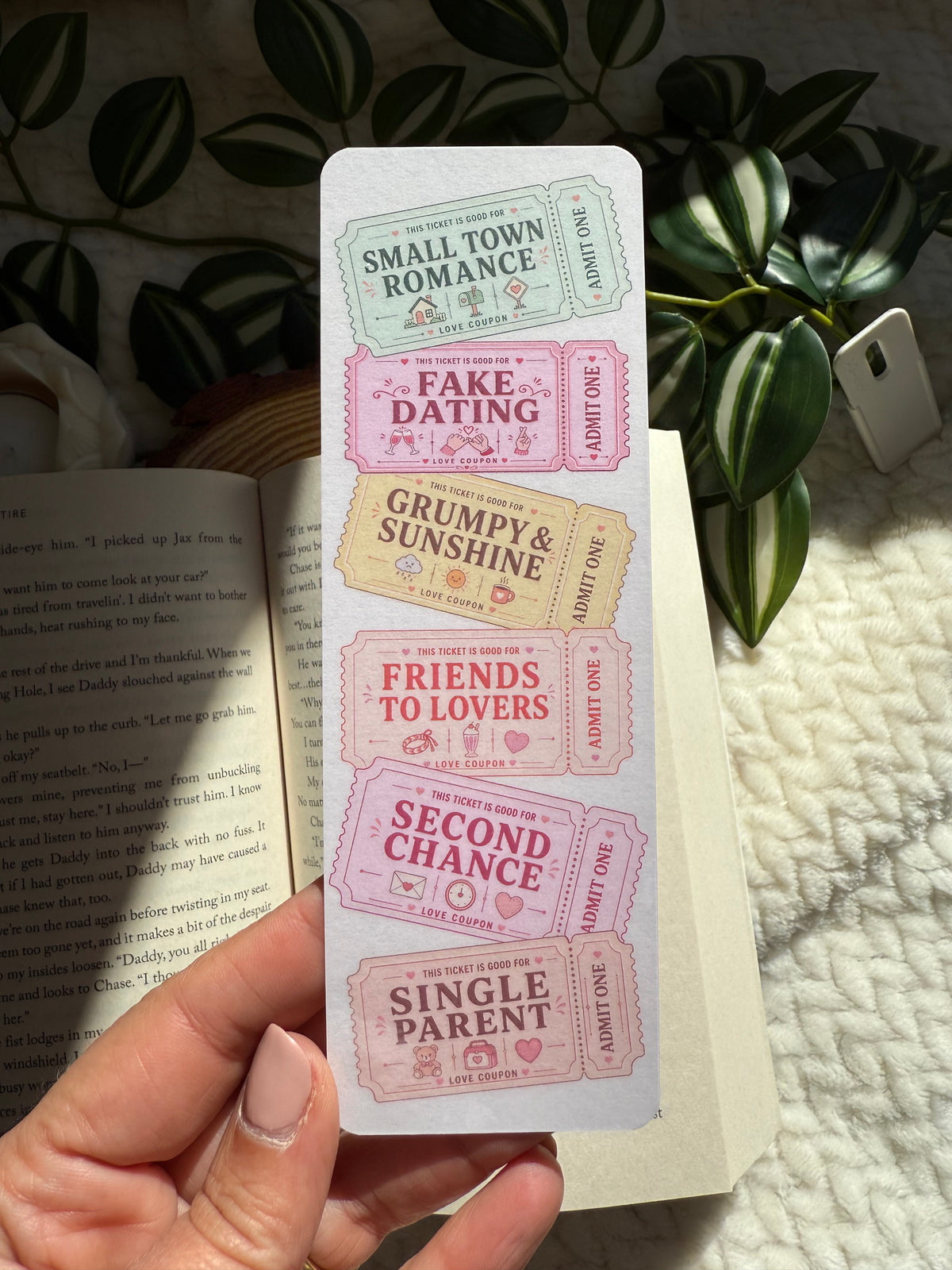 Love Coupons Trope Bookmarks