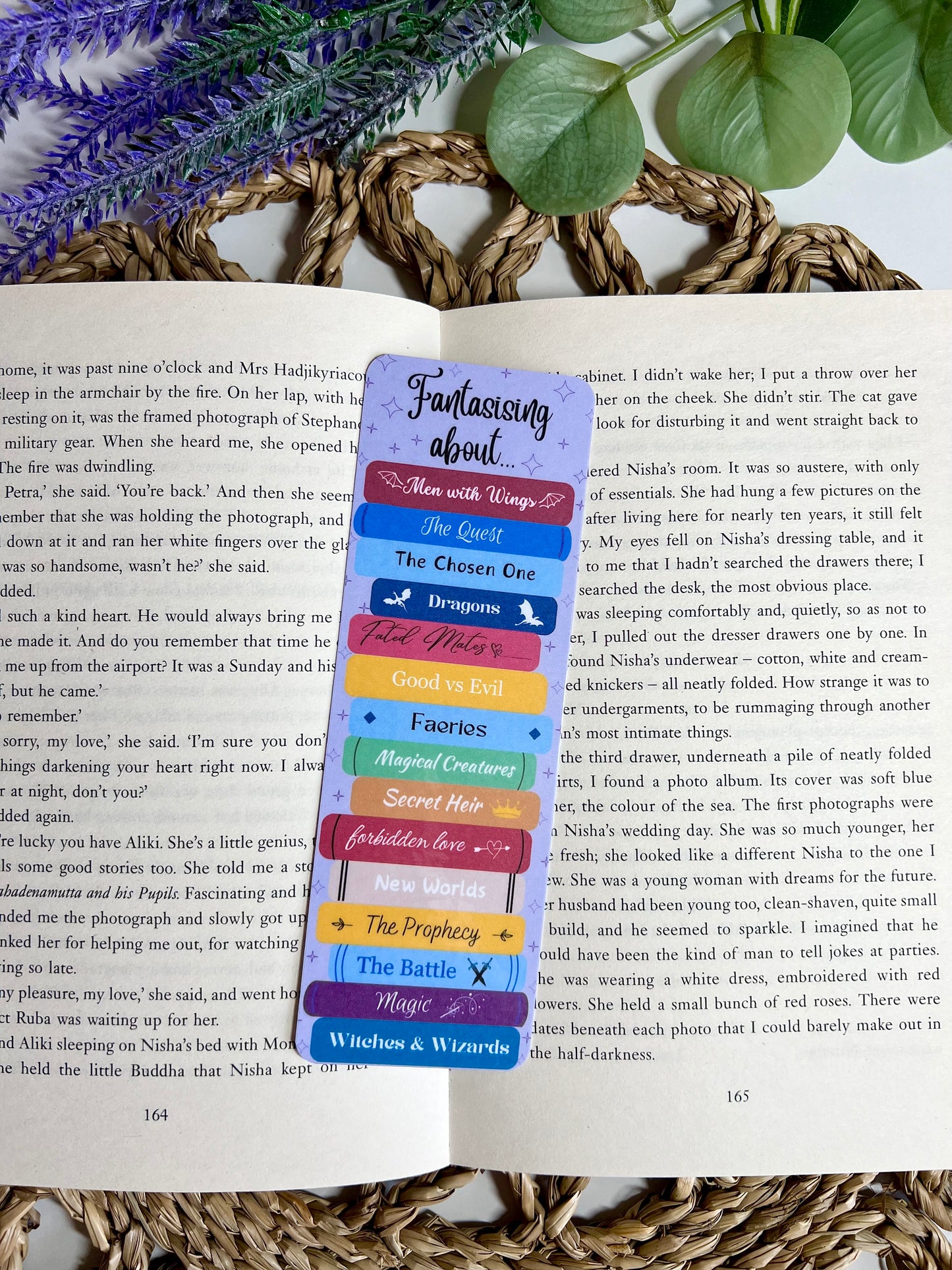 Fantasy Tropes Book Stack Bookmark