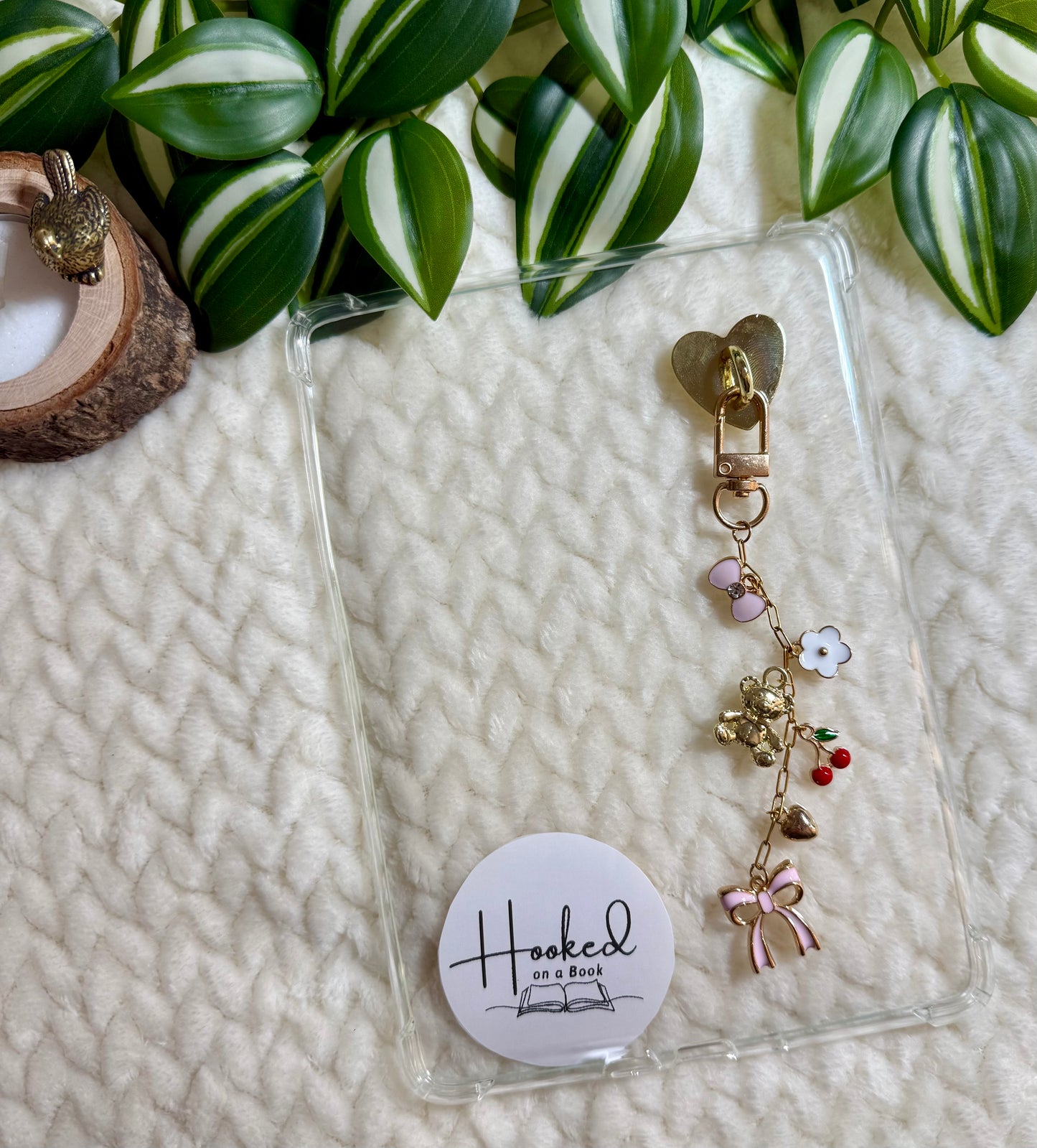 Kindle / E-Reader Charm Chain - Coquette