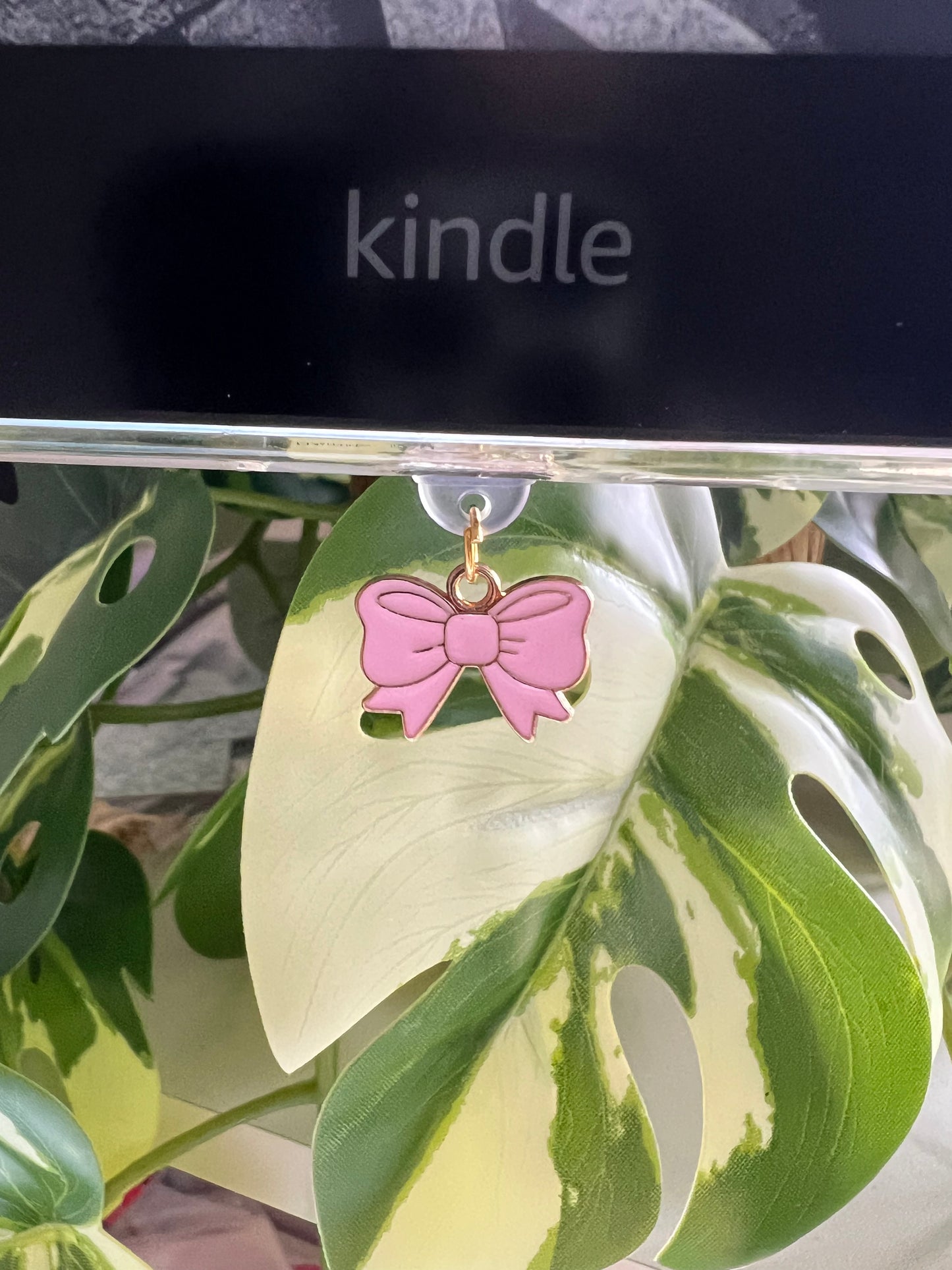 Kindle / E-Reader Charm Coquette Pink Bow