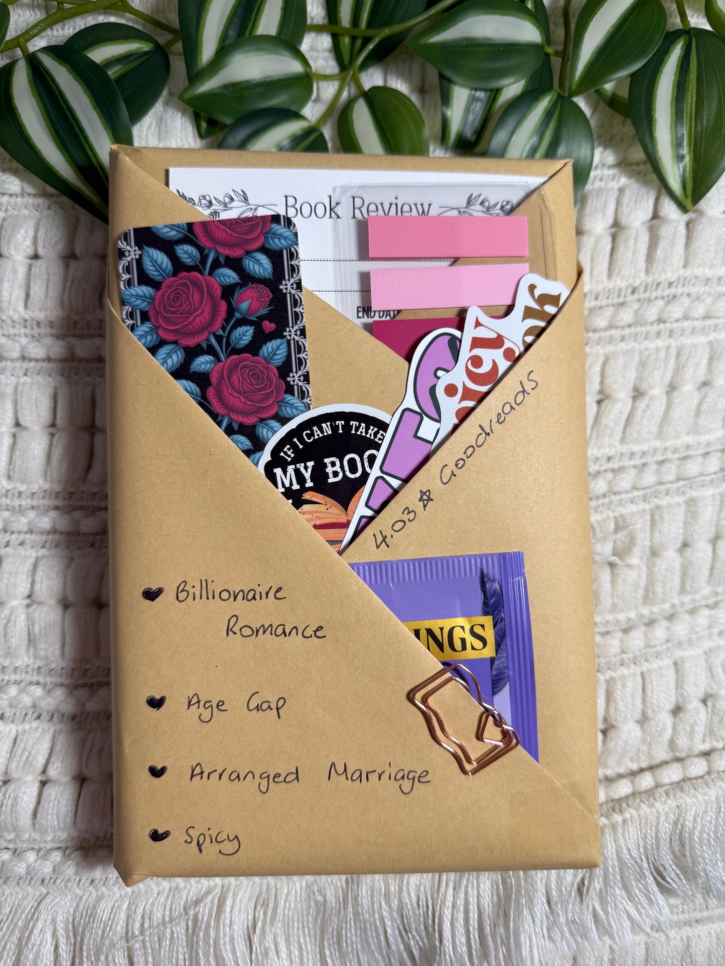 Blind Date with a Book - with bookish accessories