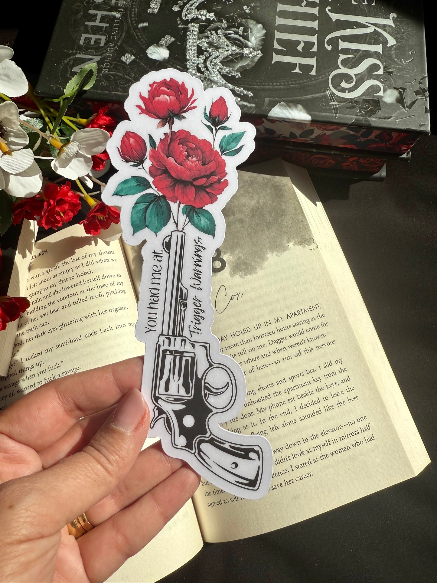 Trigger Warnings Die Cut Bookmark