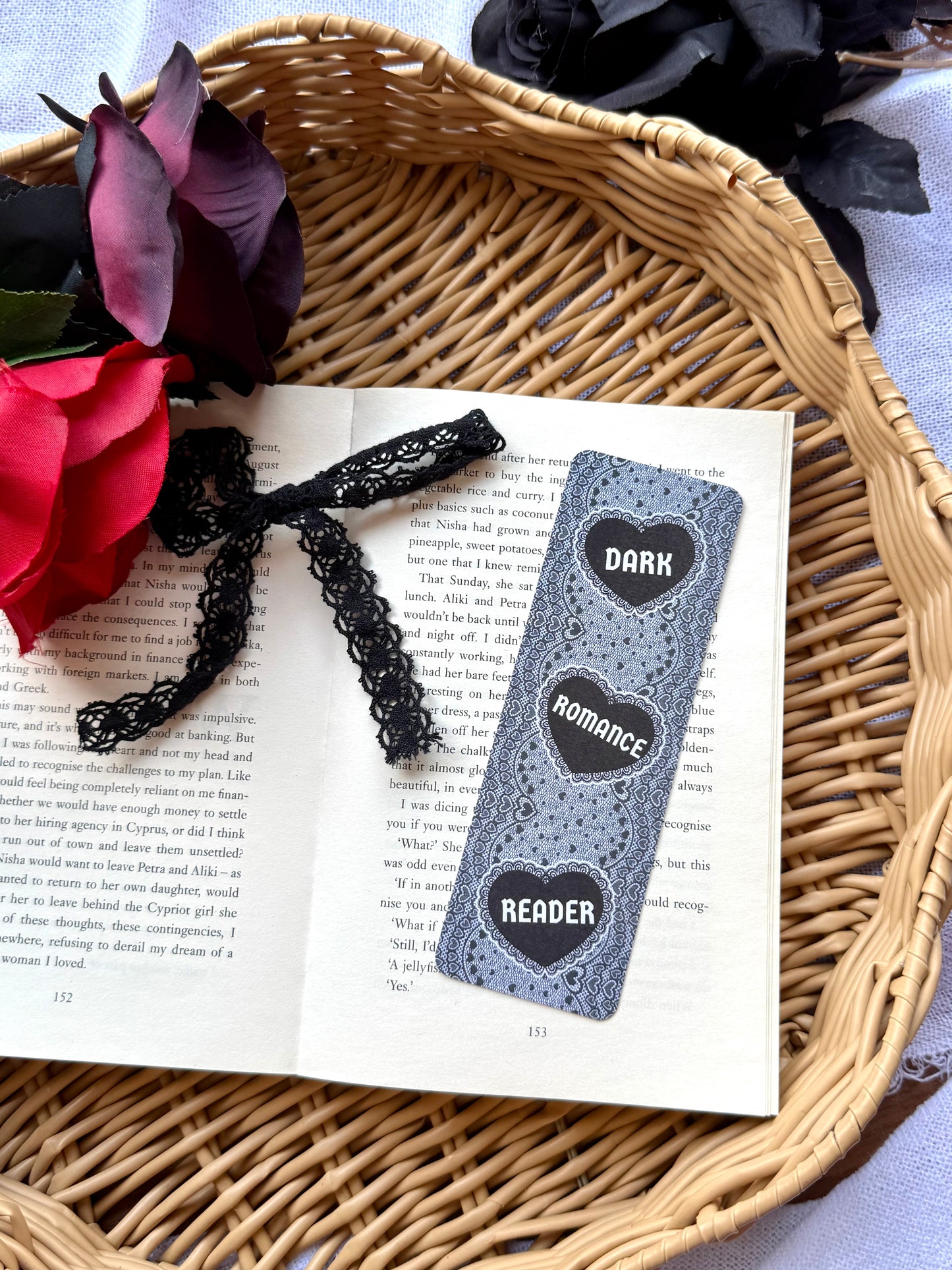Lacy Dark Romance Reader Bookmark