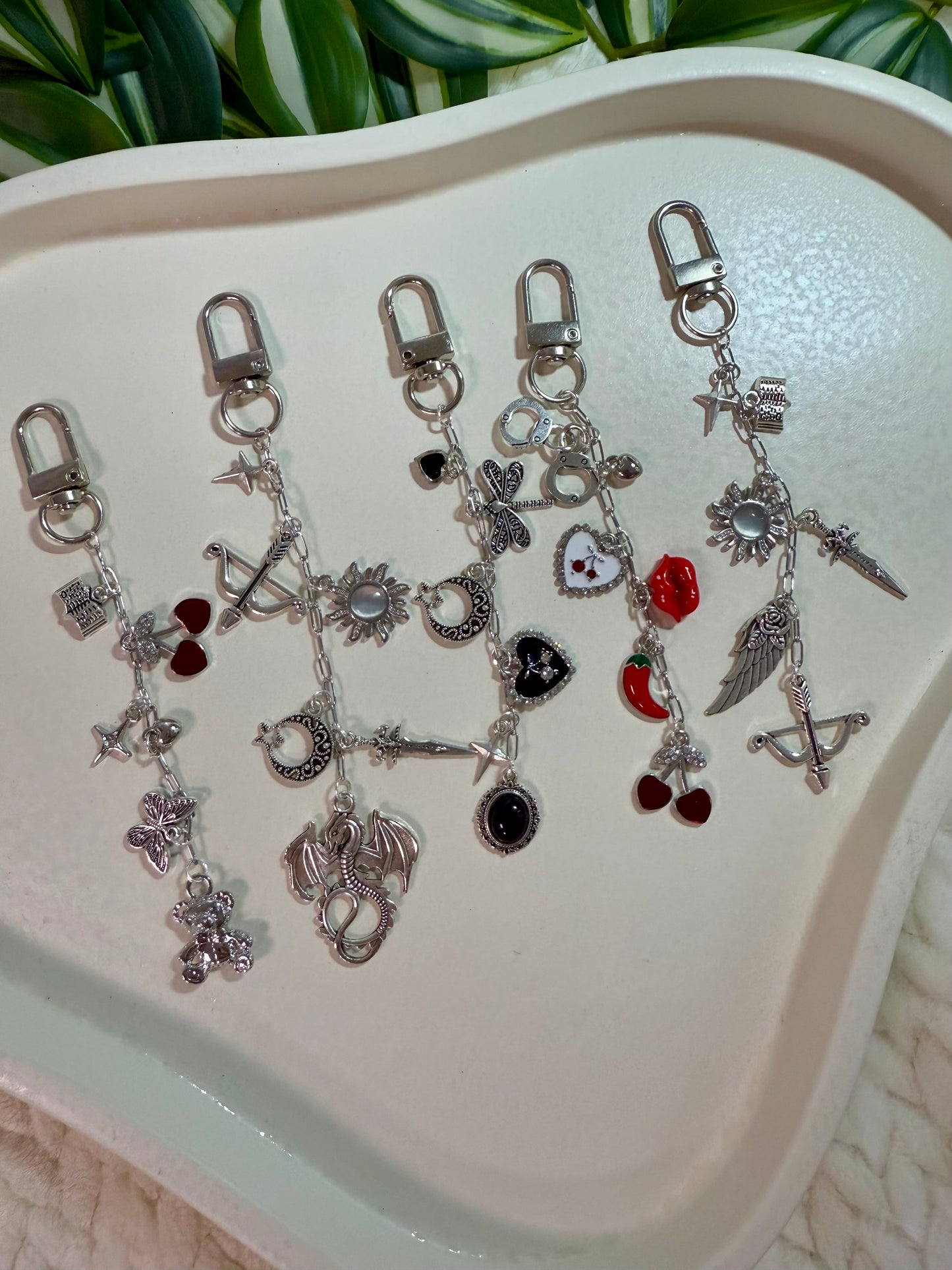 Kindle / E-Reader Charm Chain - Silver Spicy Readers