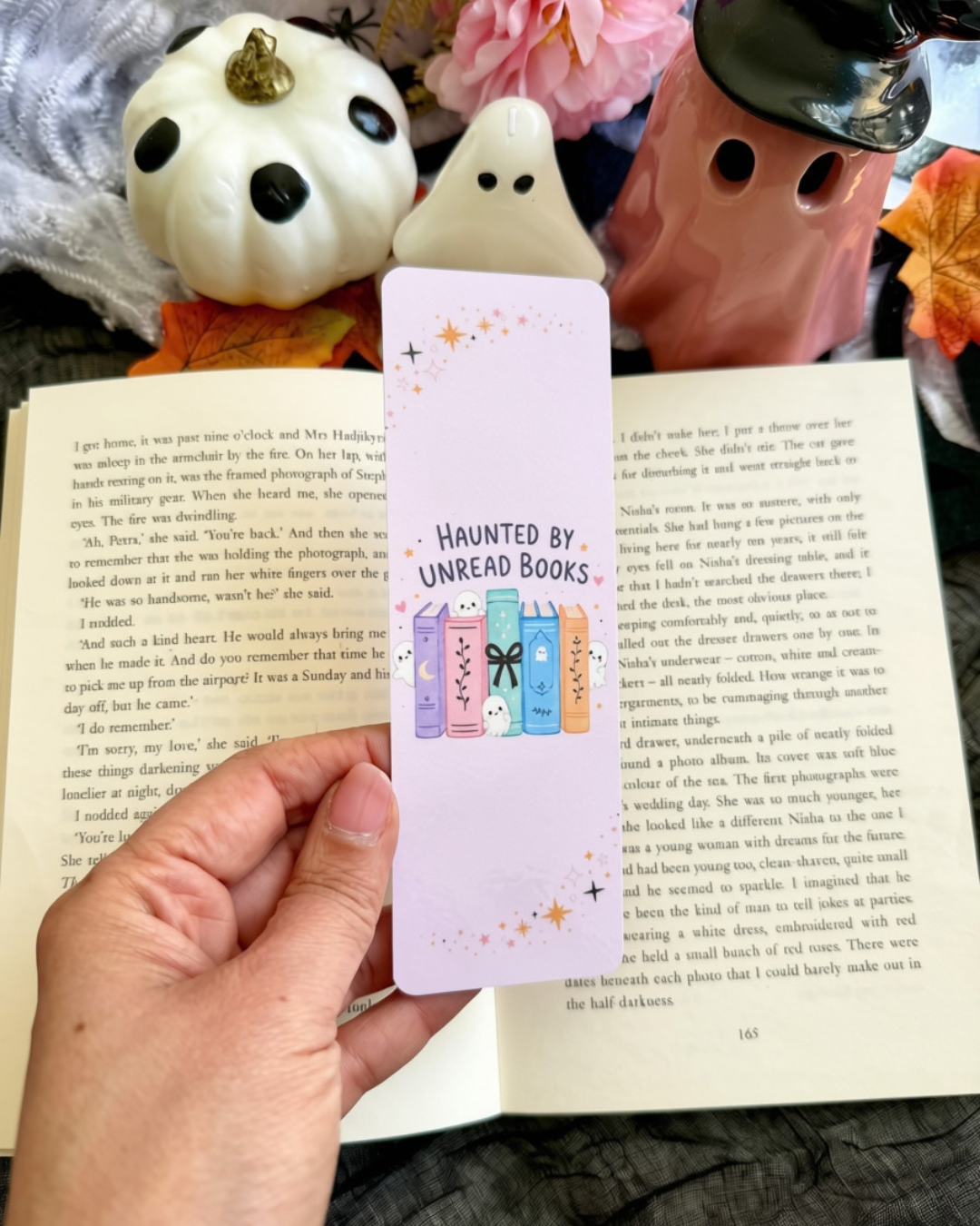 Haunted by Unread Books Bookmark