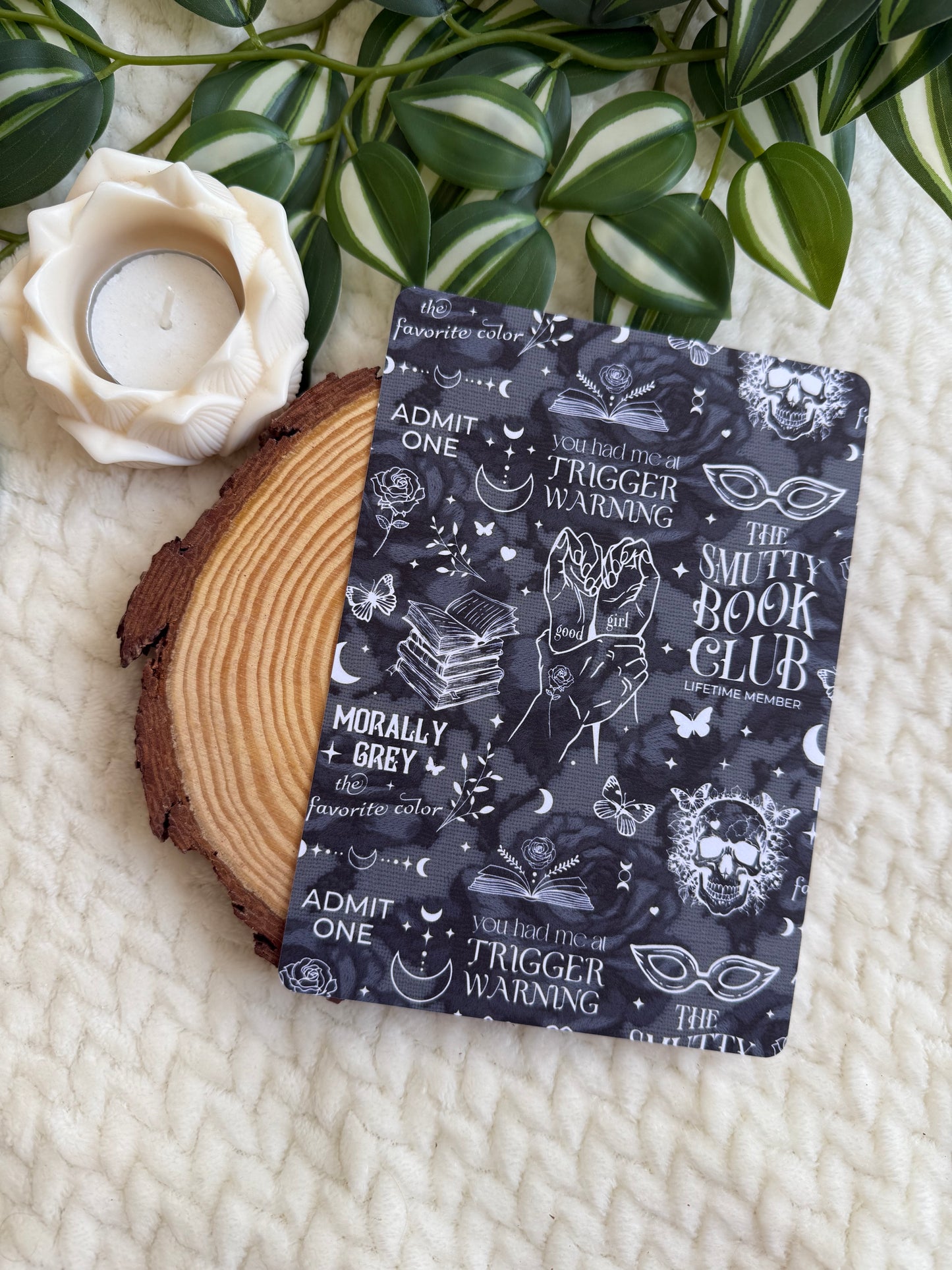 Kindle Insert - Trigger Warnings Grey