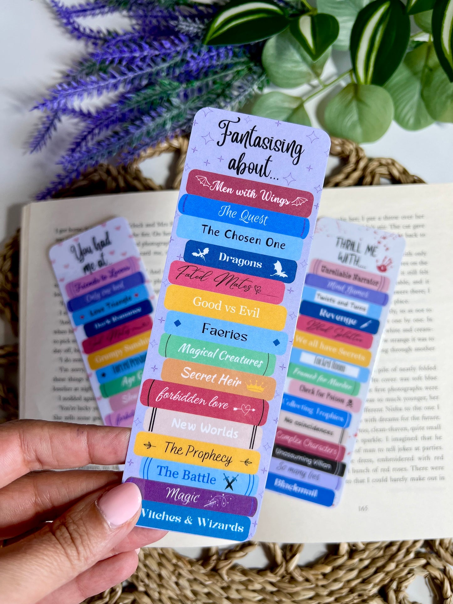 Fantasy Tropes Book Stack Bookmark