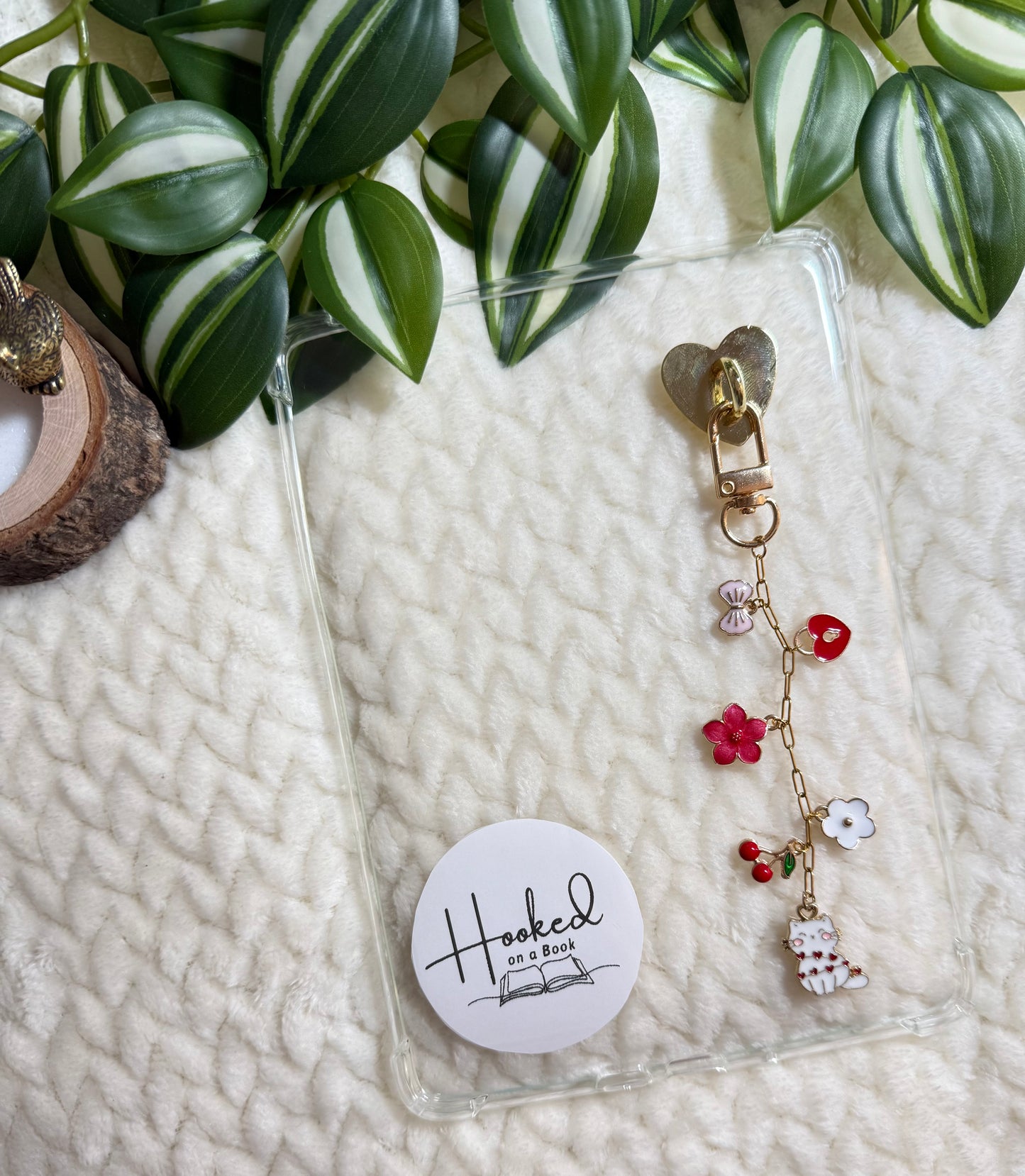 Kindle / E-Reader Charm Chain - Sweet Kitten