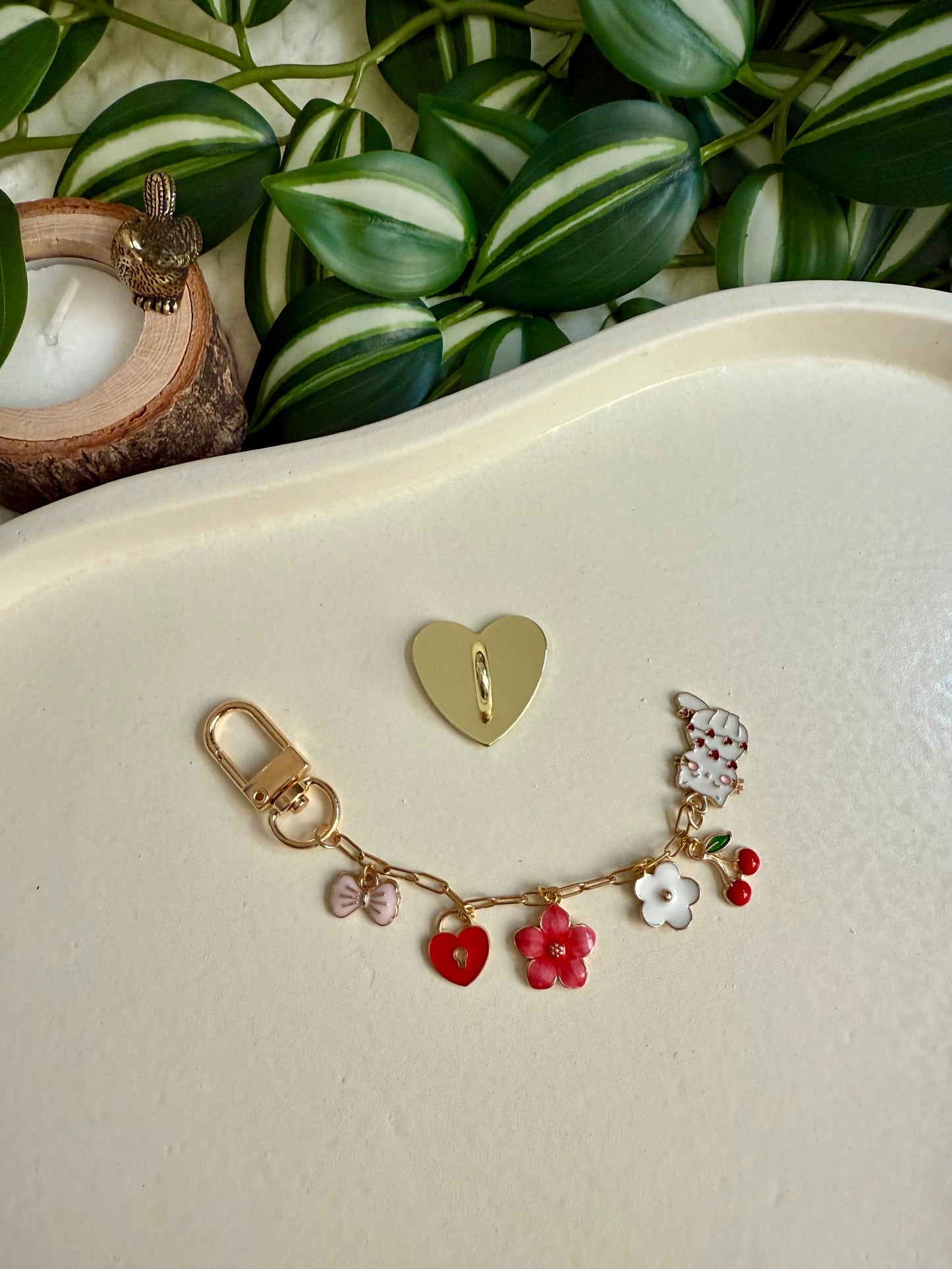 Kindle / E-Reader Charm Chain - Sweet Kitten