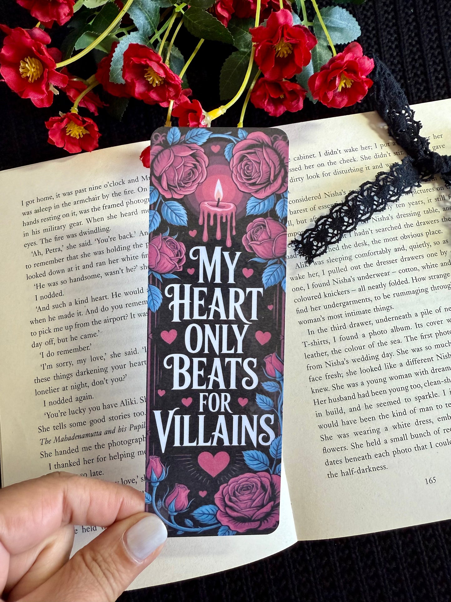 My Heart Only Beats For Villains Bookmark
