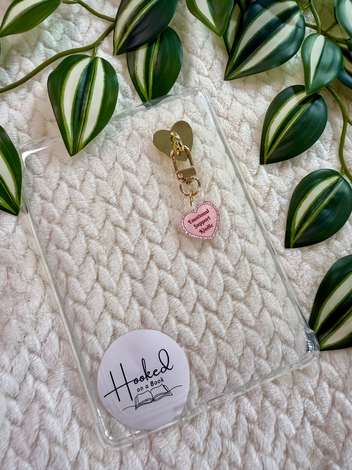 Kindle / E-Reader Charm Clip On - Emotional Support Kindle