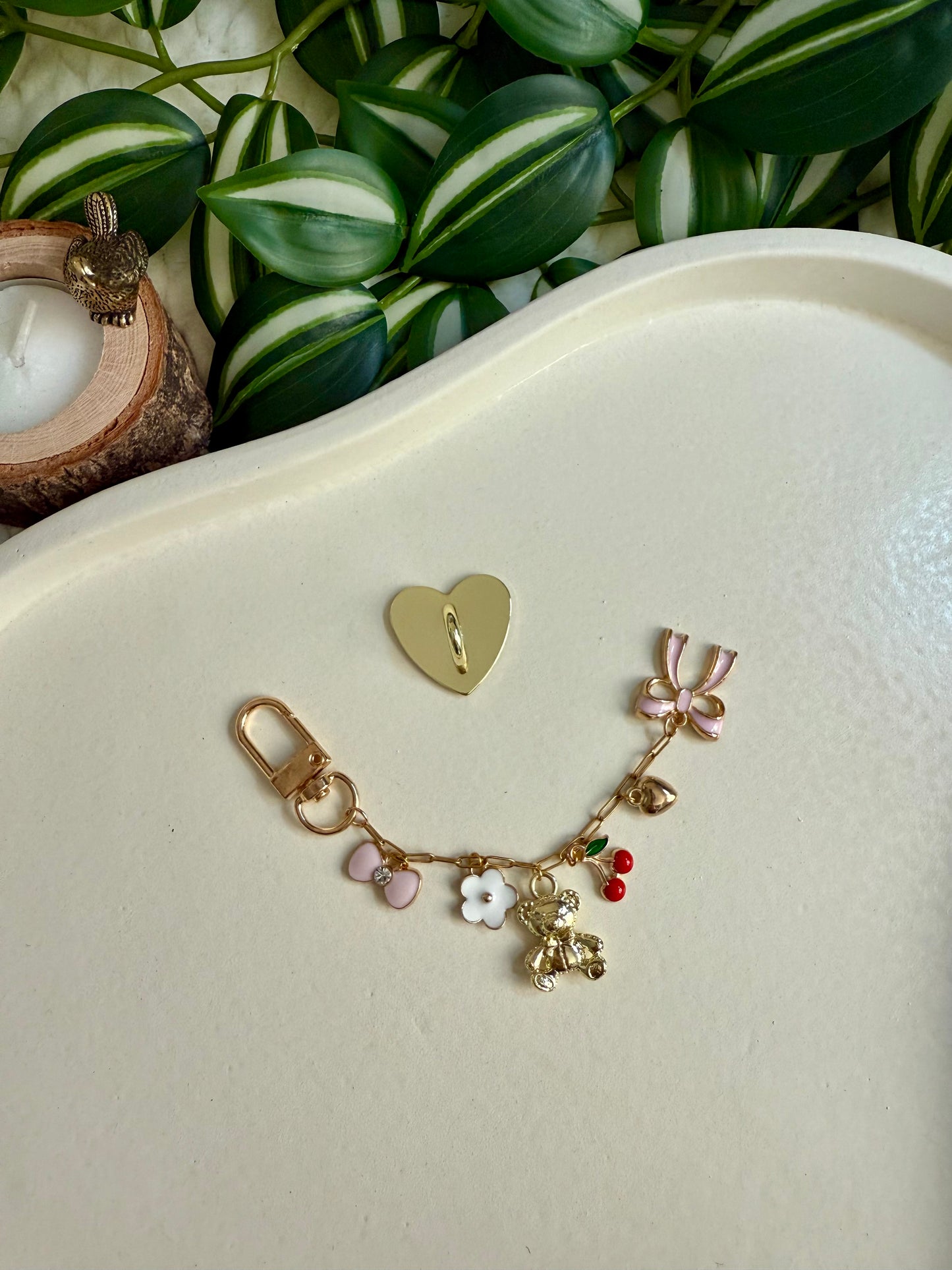 Kindle / E-Reader Charm Chain - Coquette