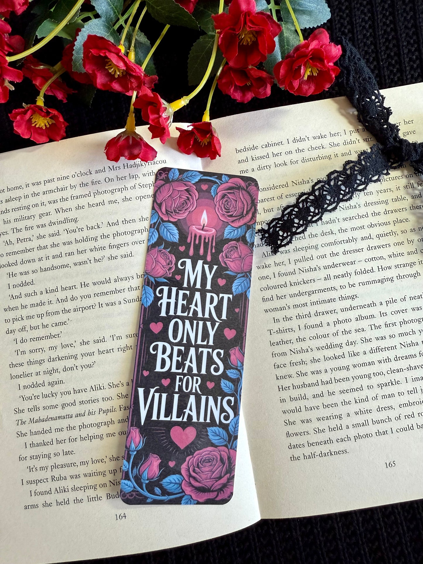 My Heart Only Beats For Villains Bookmark
