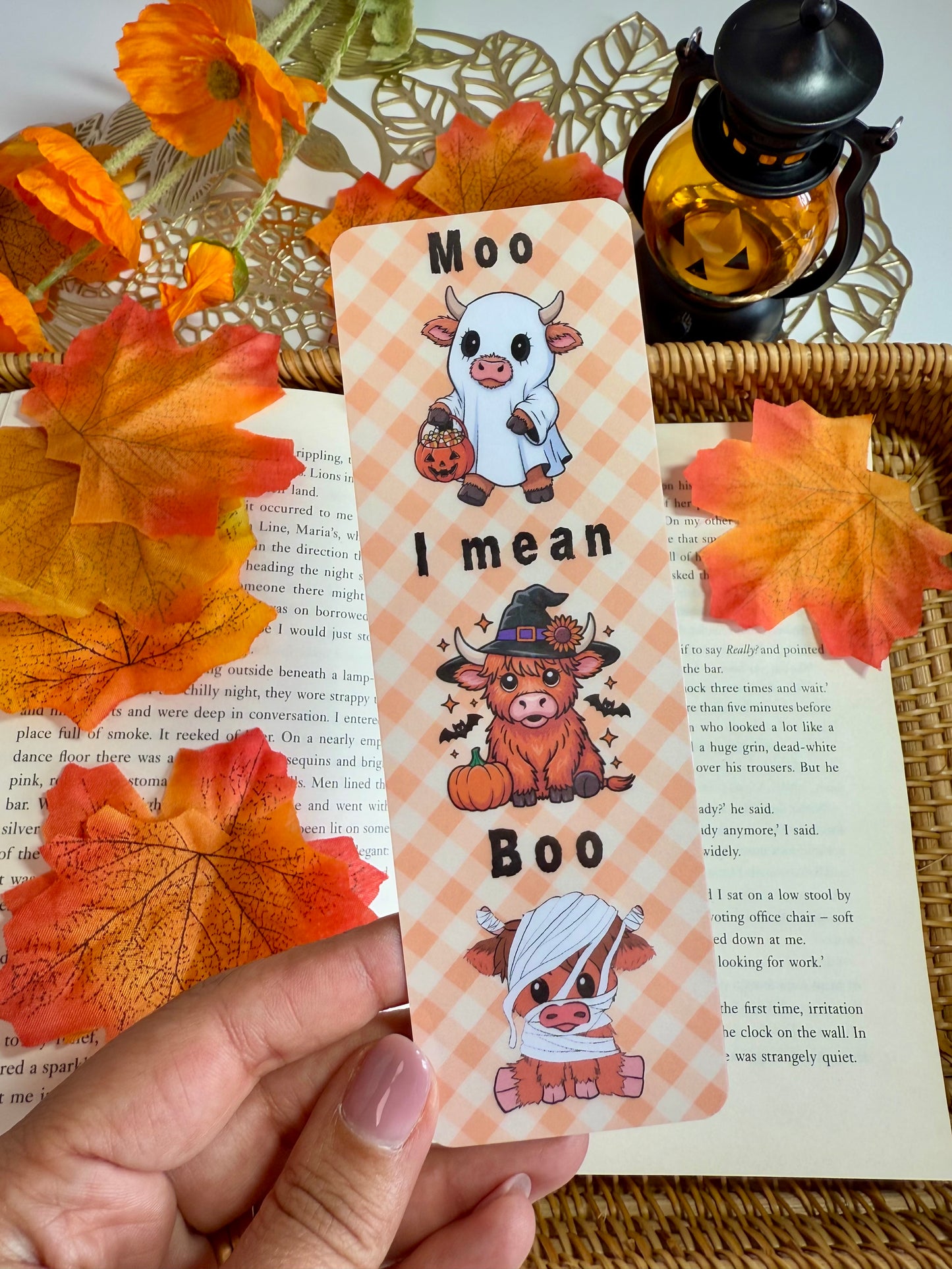 Moo I mean Boo Bookmark