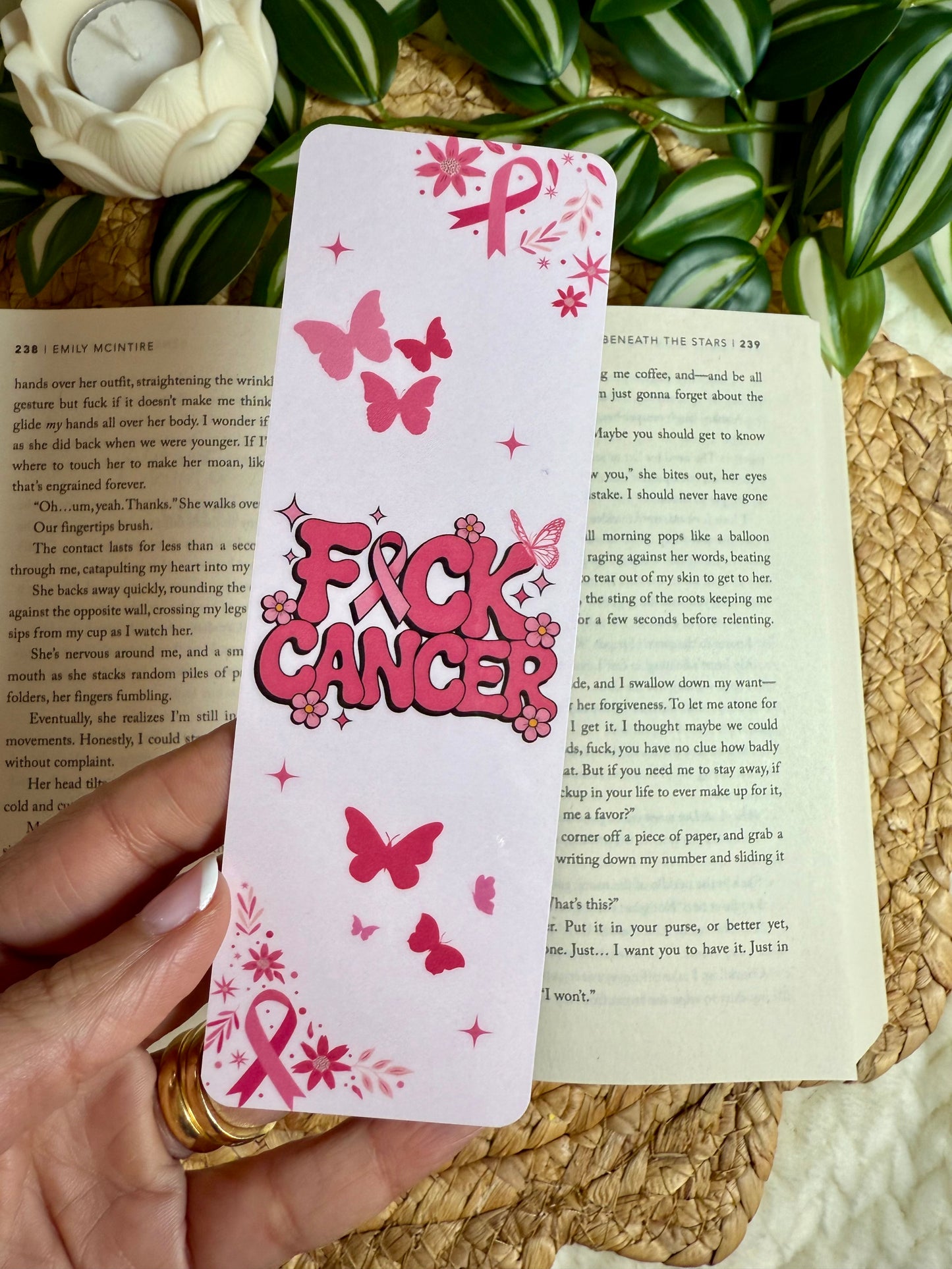 F*ck Cancer Bookmark