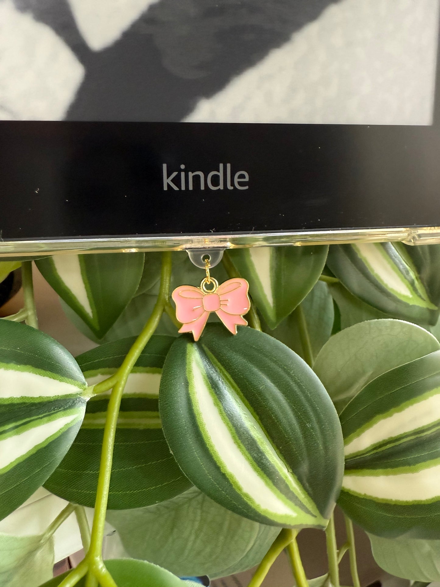 Kindle / E-Reader Charm Coquette Pink Bow