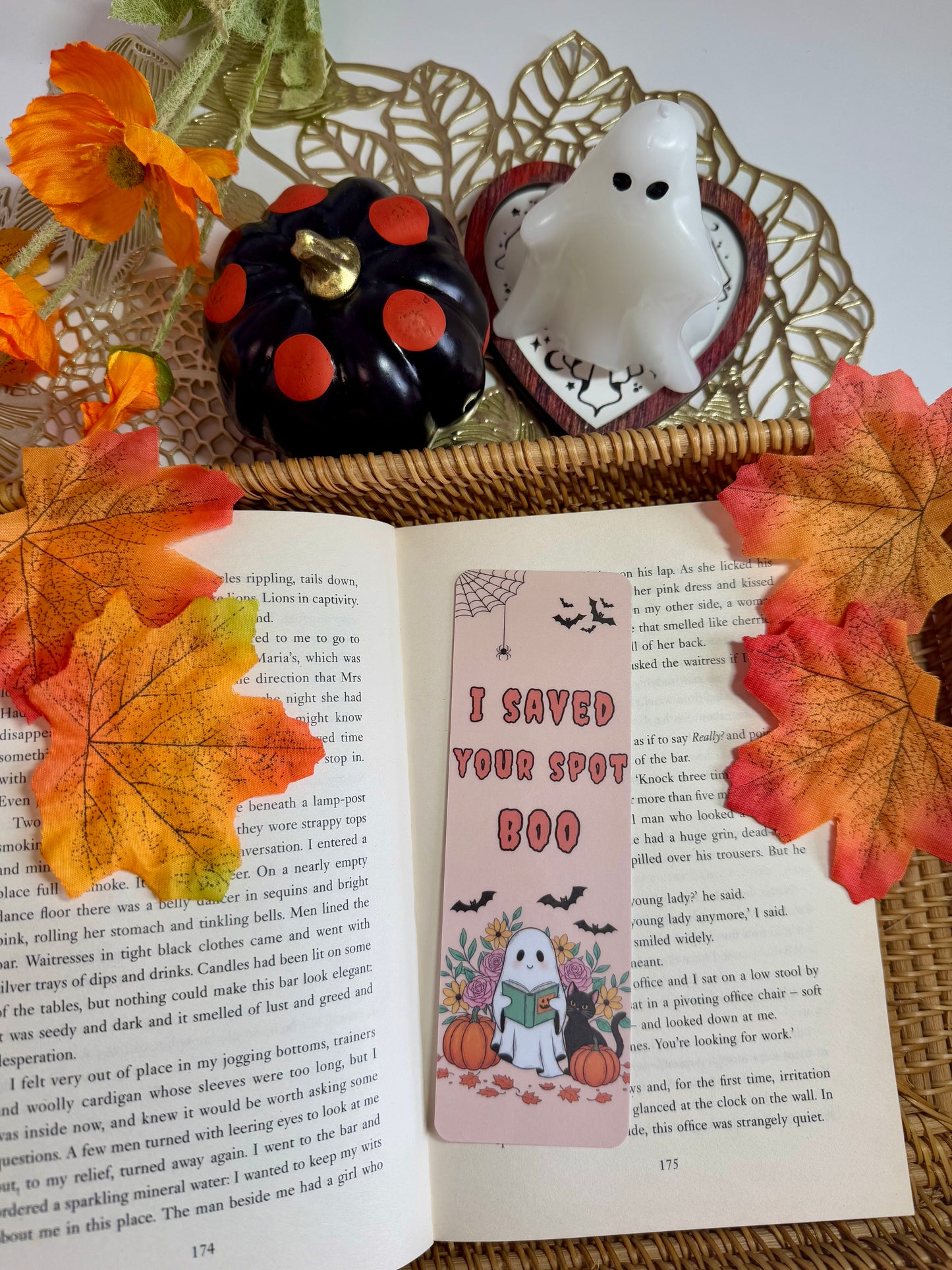 I saved your spot Boo Bookmark