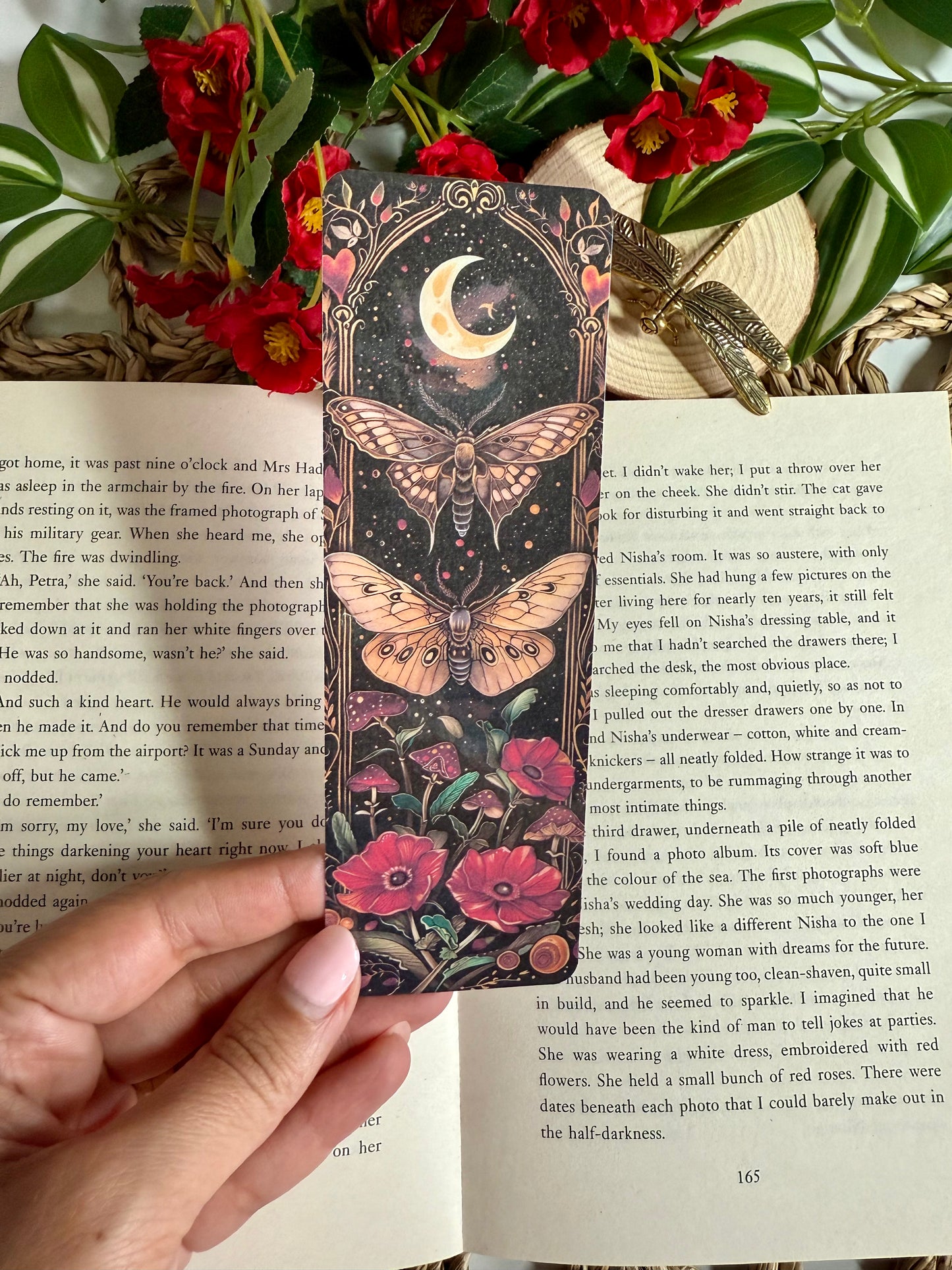 Celestial Moths Bookmark
