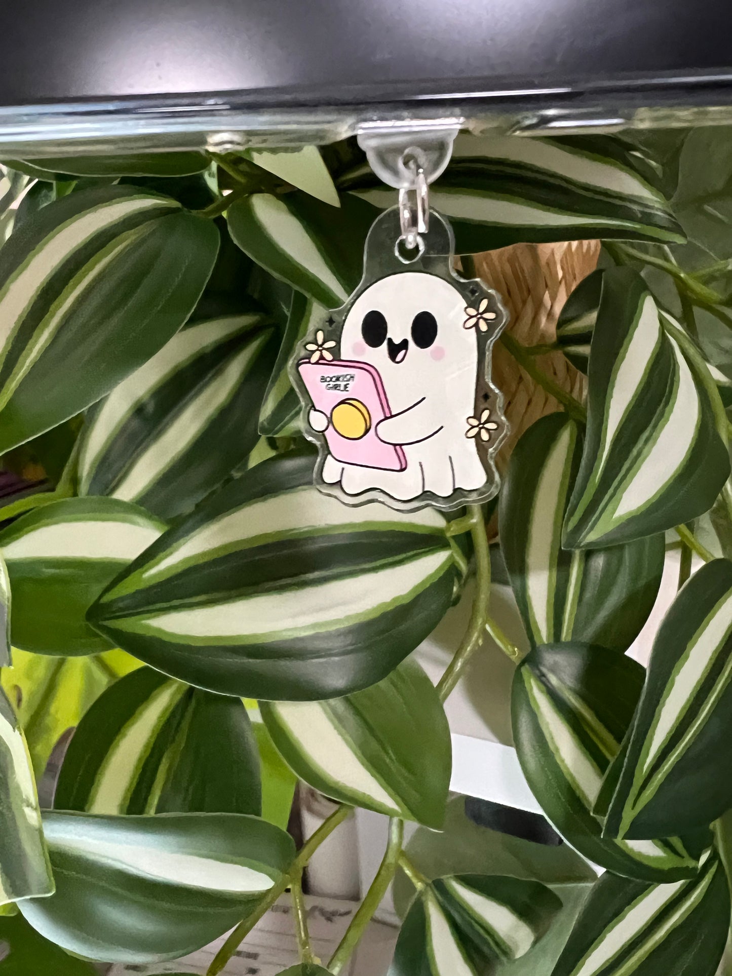Kindle / E-Reader Charm Girlie Bookish Ghost