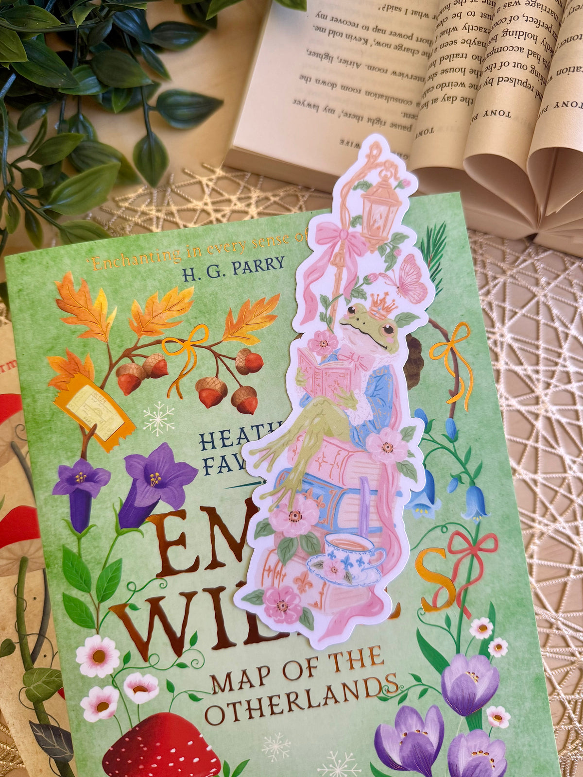 Frog Tales Die Cut Bookmark