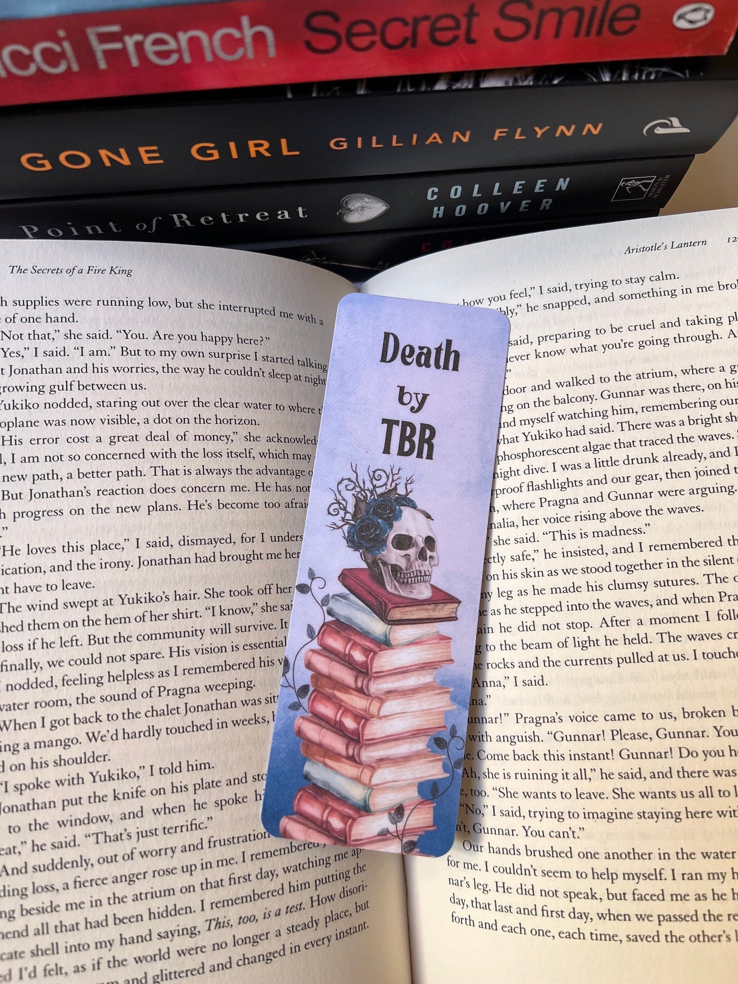 Death by TBR Bookmark