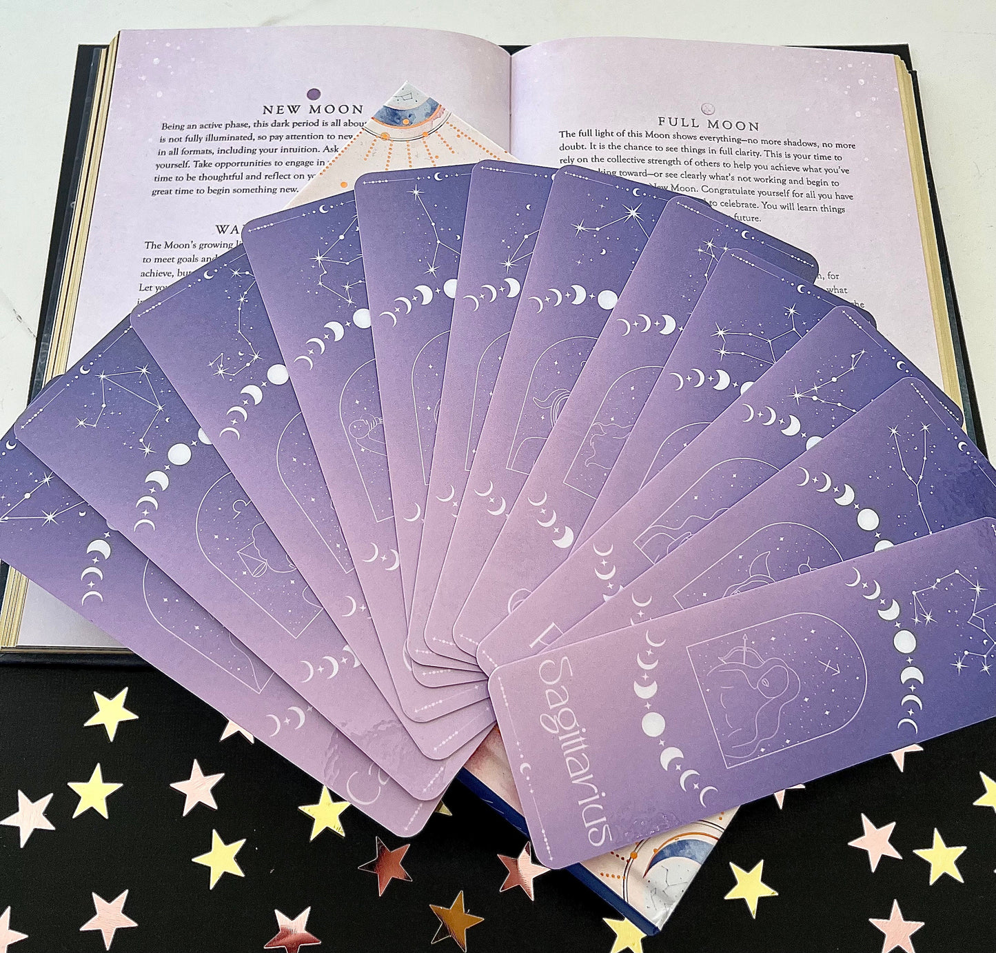Purple Zodiac bookmarks
