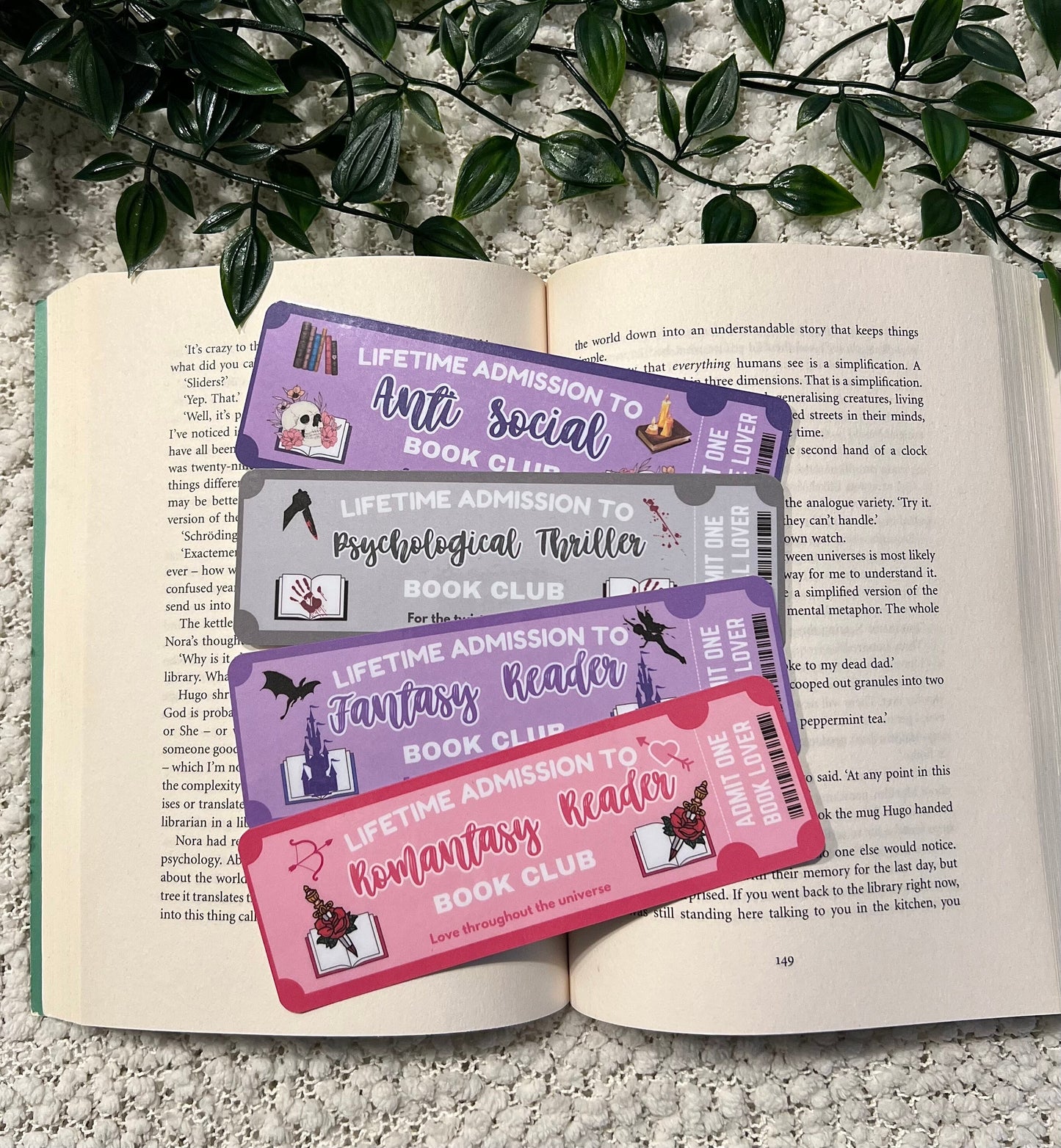 Book Club bookmarks