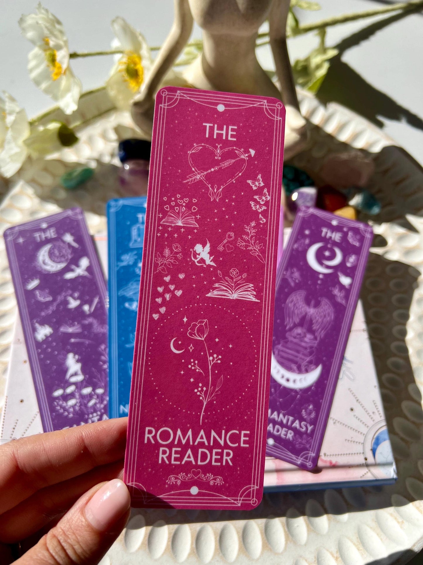 The Celestial Readers Bookmarks Set or Individual/ The Reader / The Never Ending TBR / Fantasy Reader / Romance Reader / Romantasy Reader