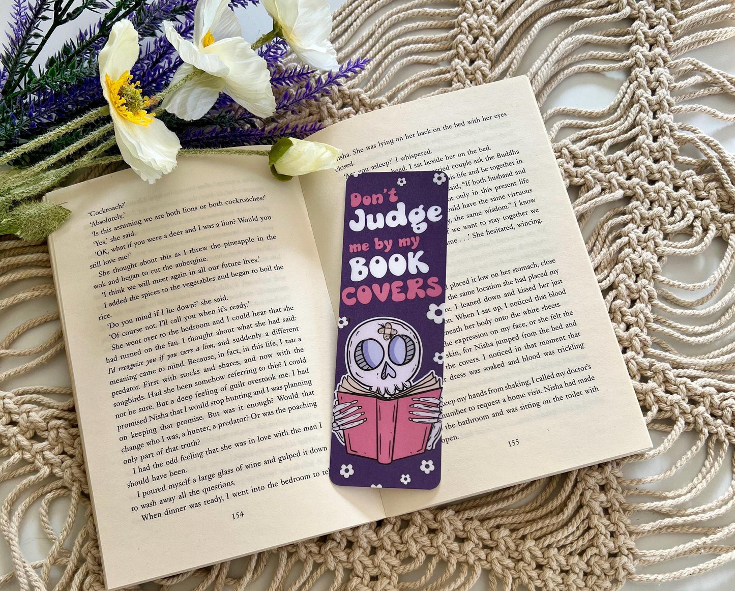 Don't Judge me by my Book Covers Boomark