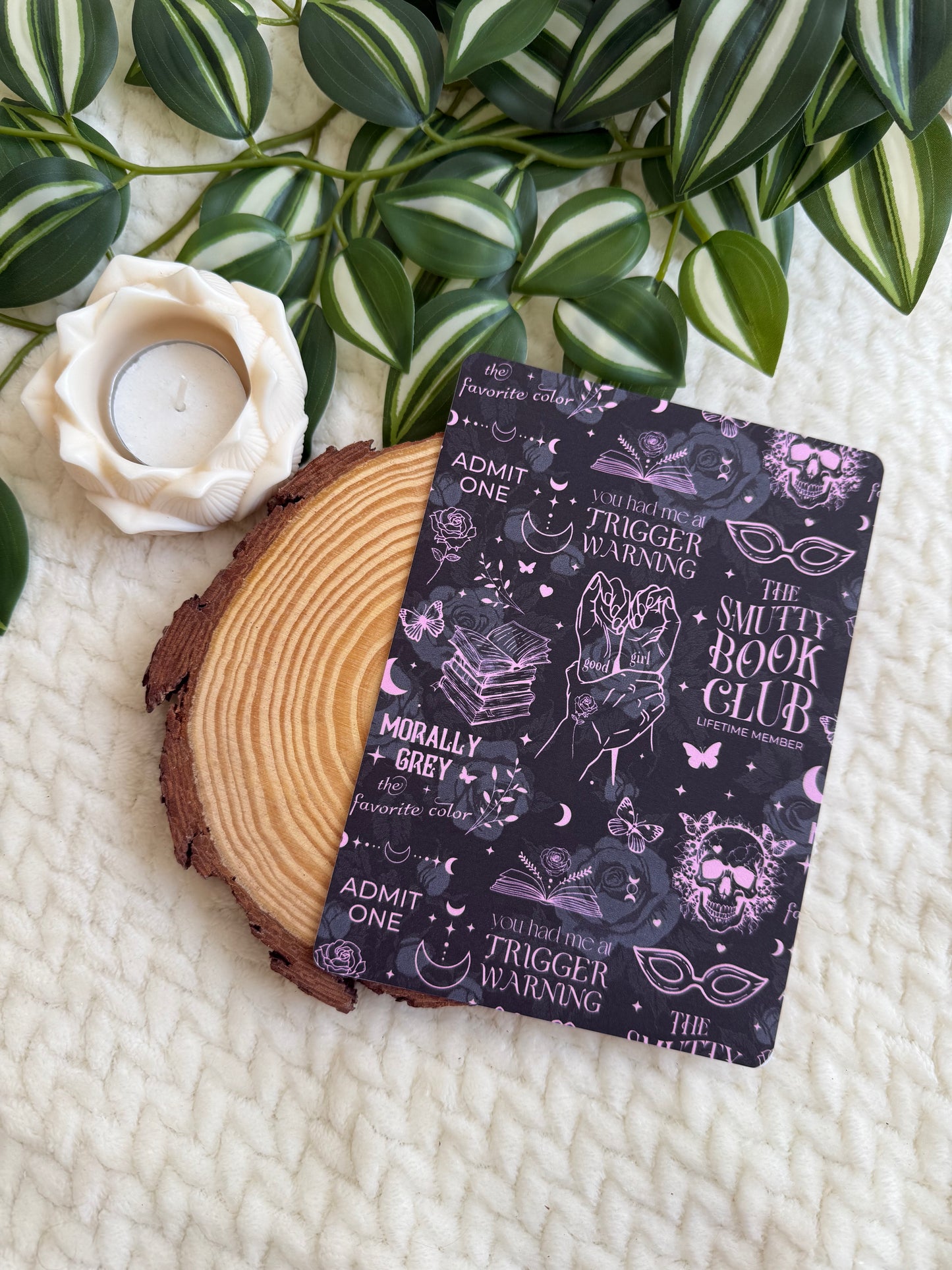 Kindle Insert - Trigger Warnings Pink