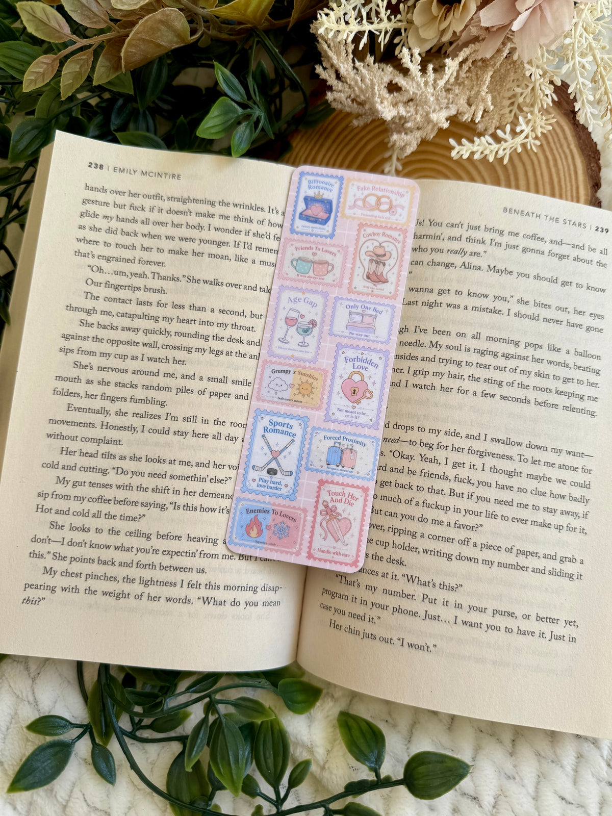 Bookish Stamps Bookmark
