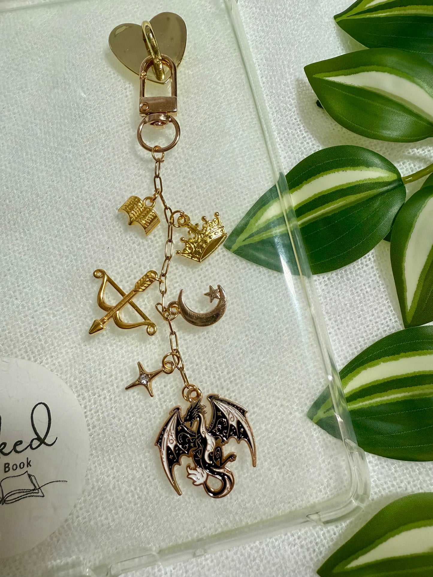 Kindle / E-Reader Charm Chain - Fantasy Reader