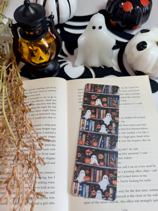 Ghost Bookshelf Bookmark