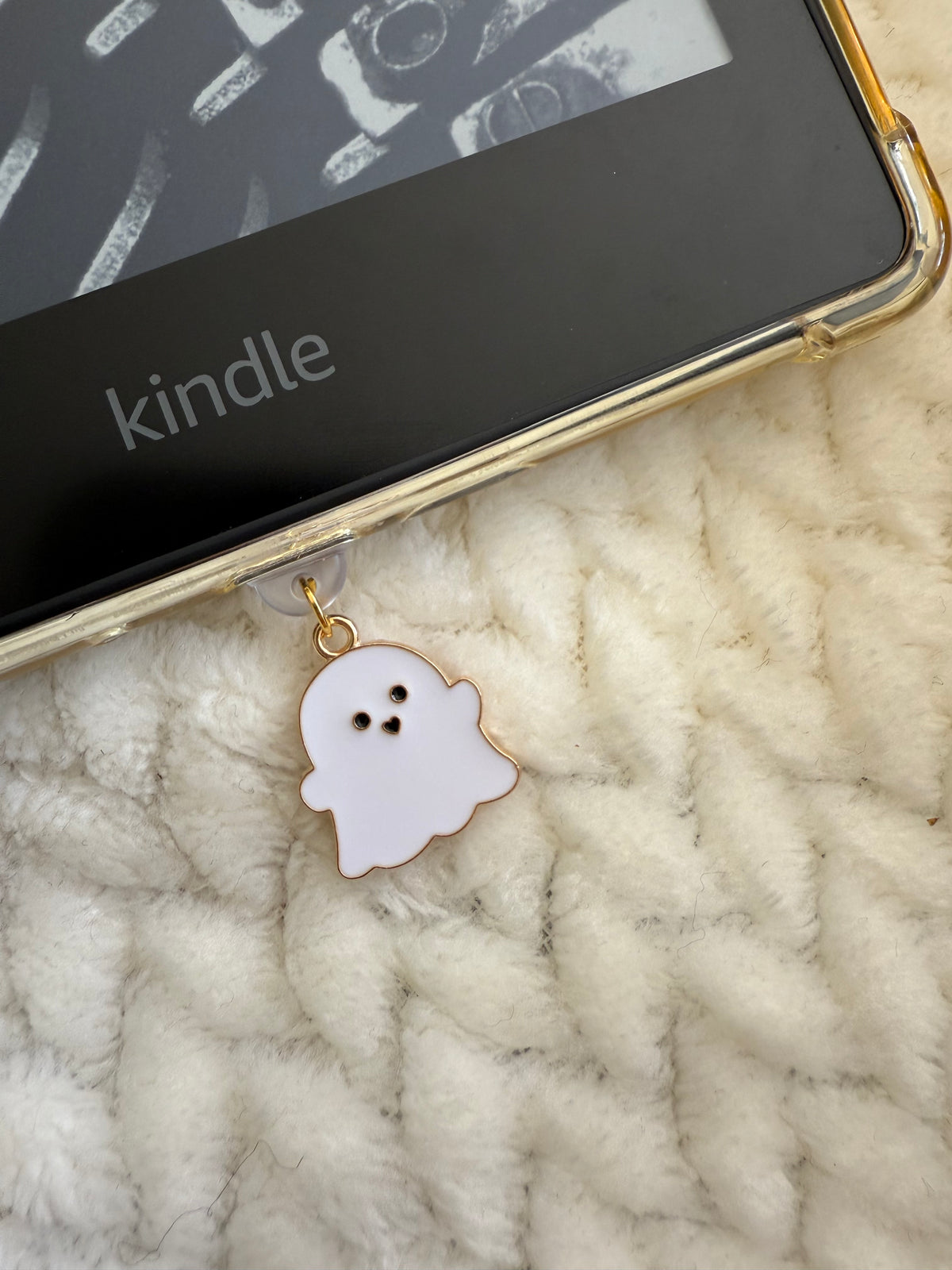 Kindle / E-Reader Charm Cute Ghost