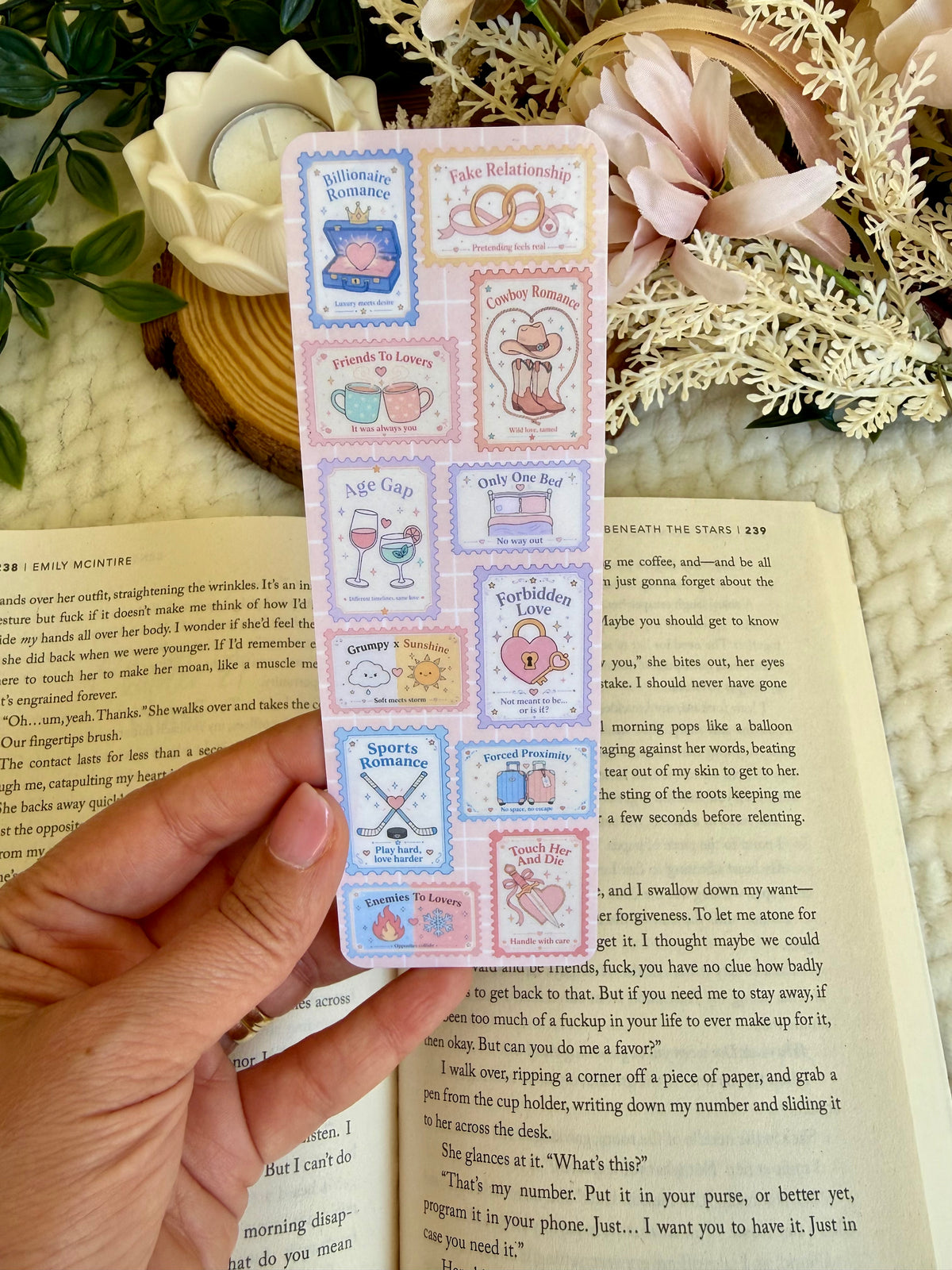 Bookish Stamps Bookmark