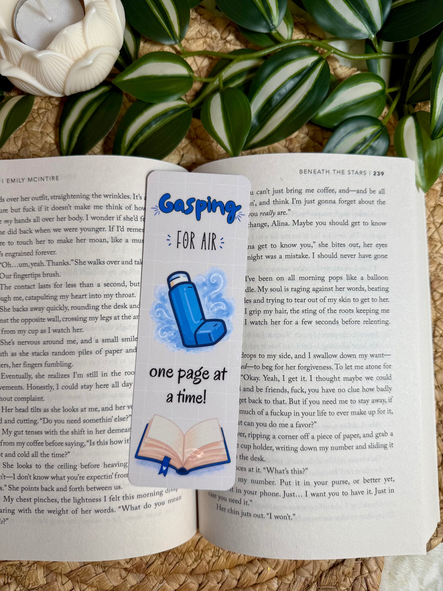 Gasping for Air Asthma Bookmark