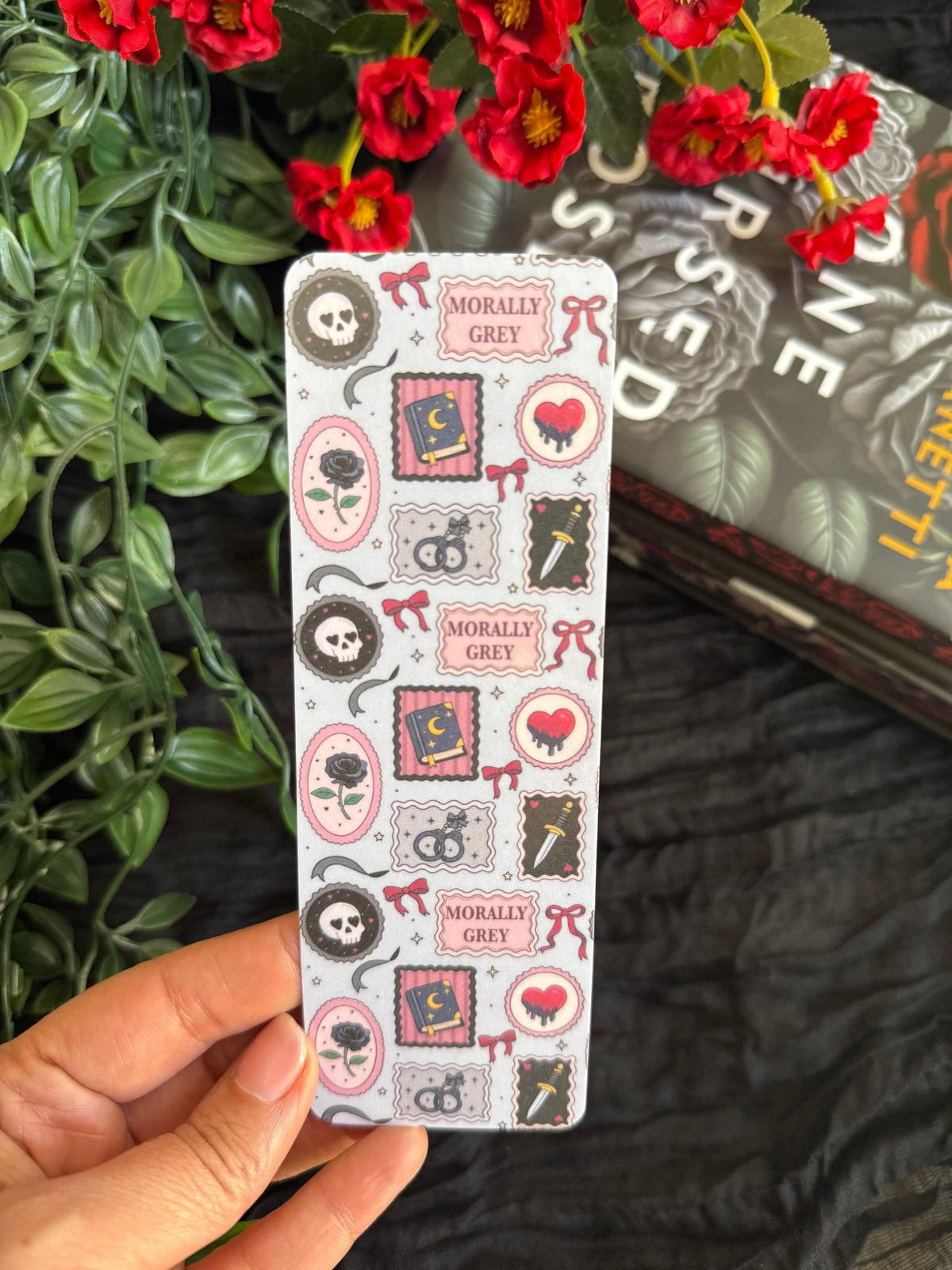 Dark Romance Stamps Bookmark