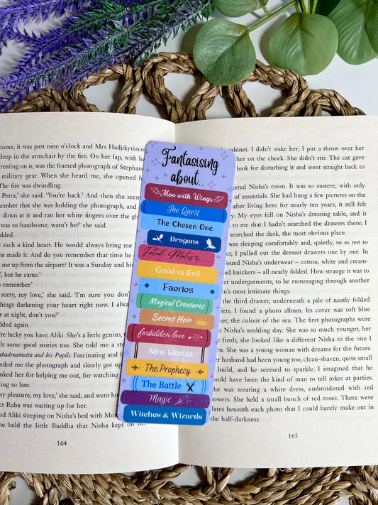 Fantasy Tropes Book Stack Bookmark