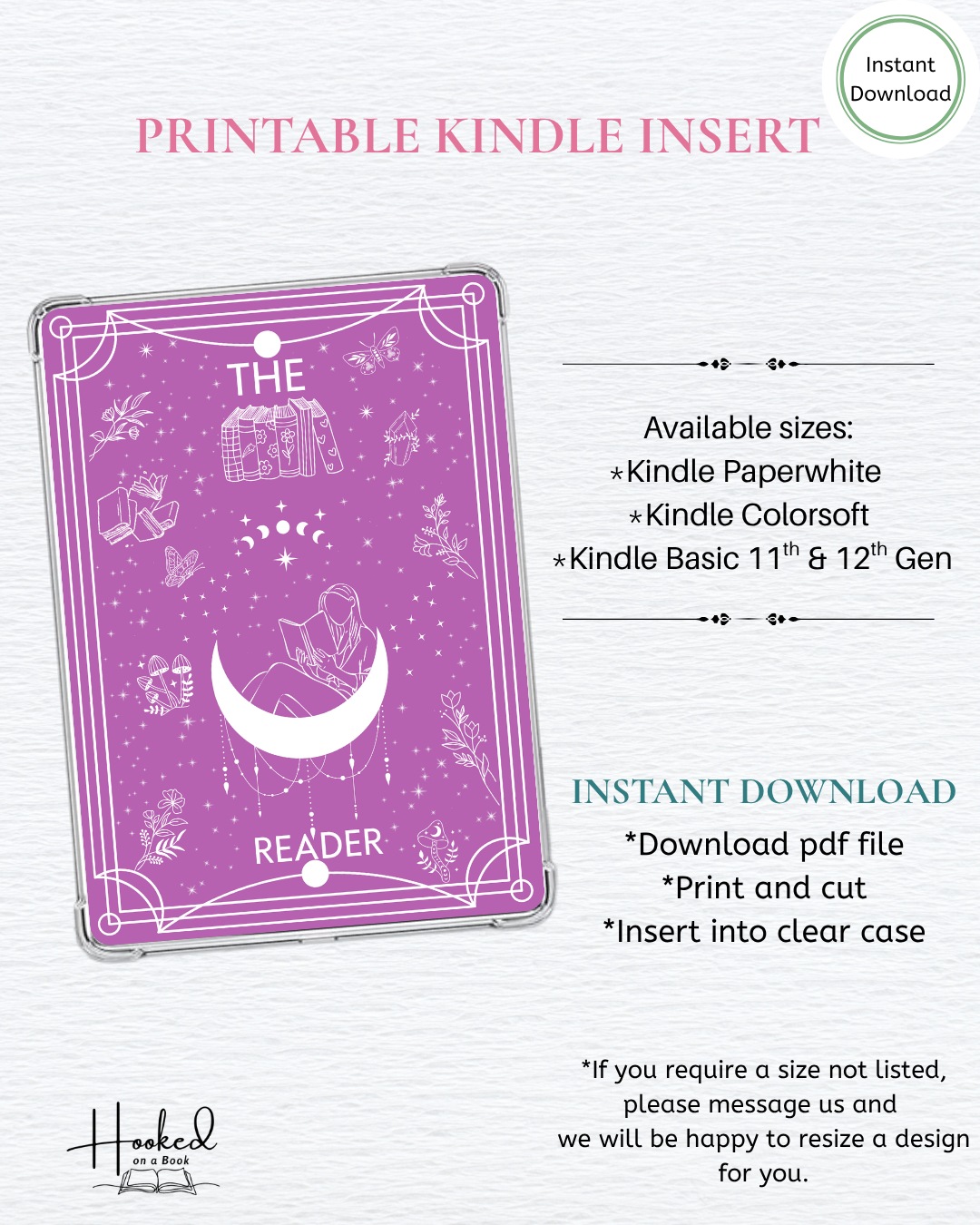 Printable Kindle Insert - Celestial Reader