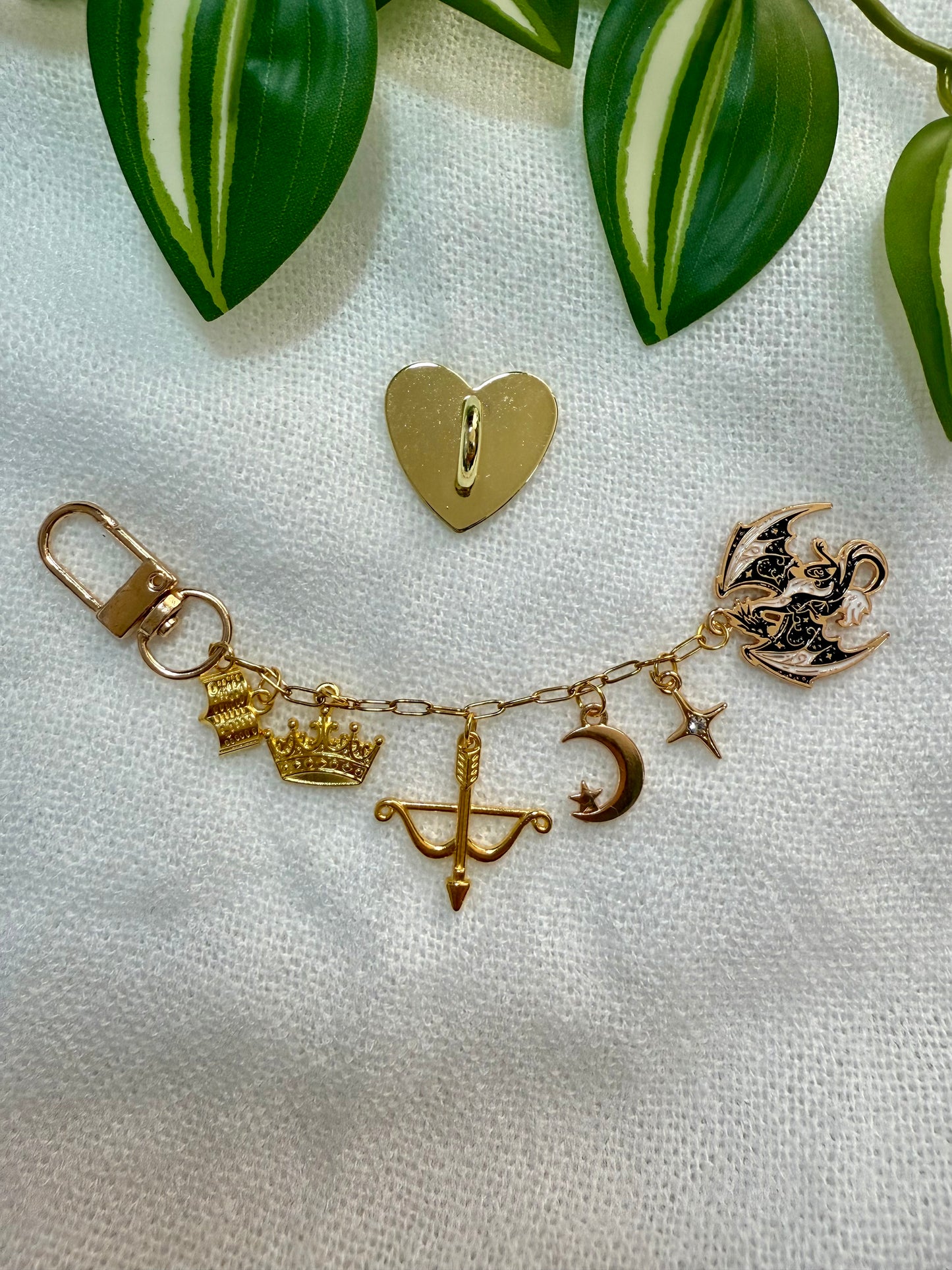 Kindle / E-Reader Charm Chain - Fantasy Reader