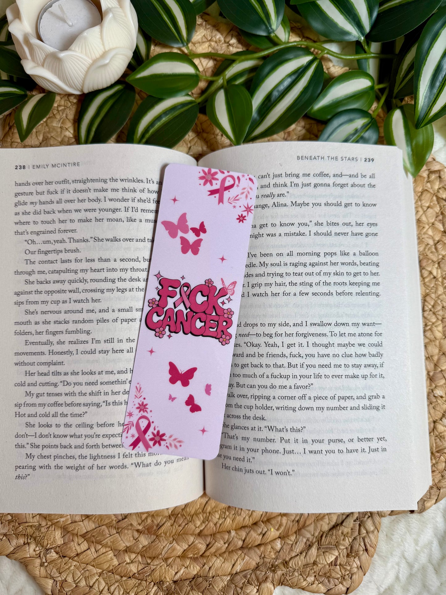 F*ck Cancer Bookmark