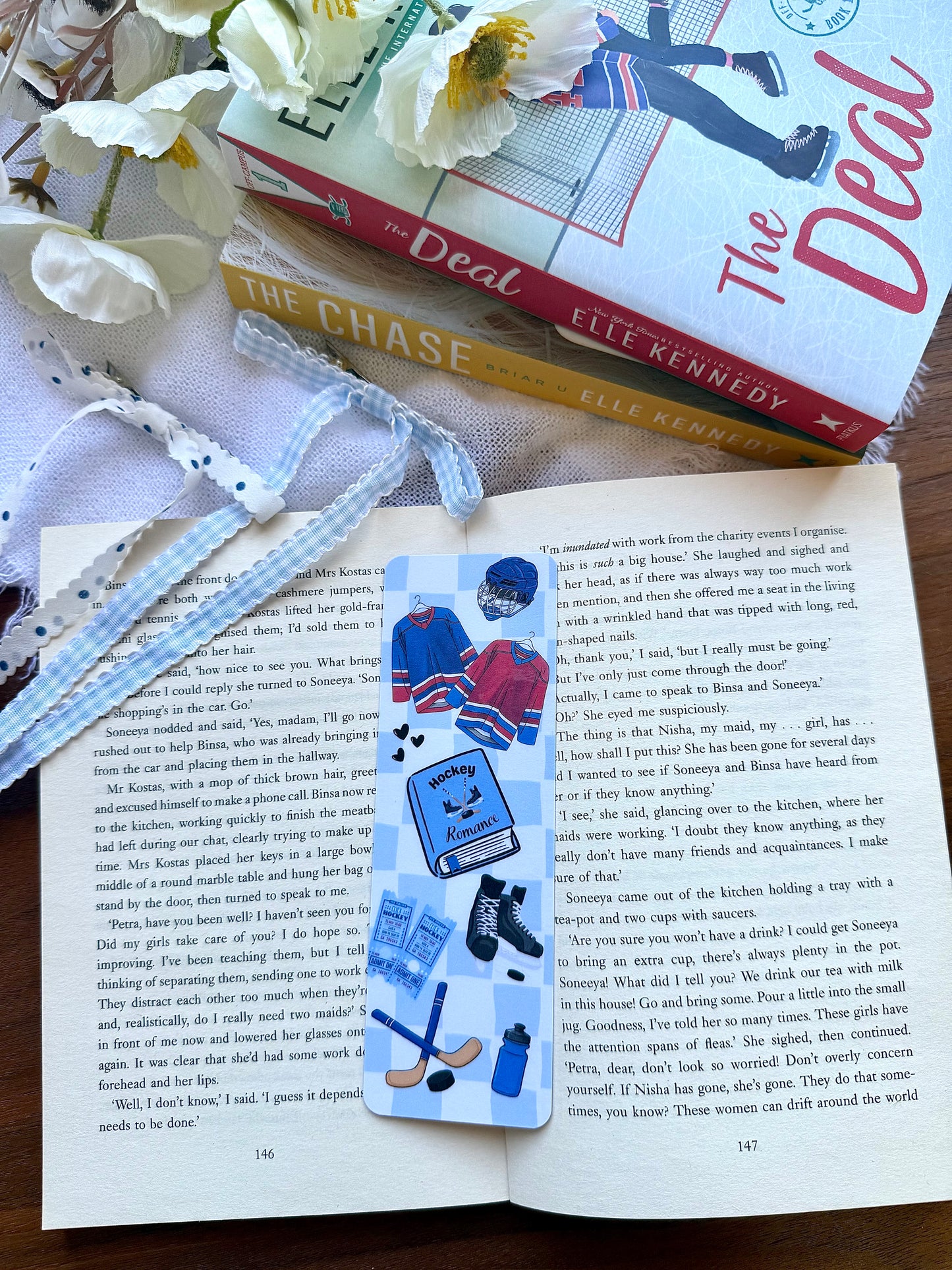 Hockey Romance Bookmark