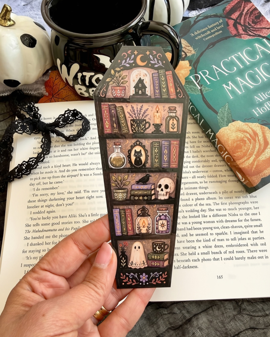 Bookshelf Coffin Die Cut Bookmark