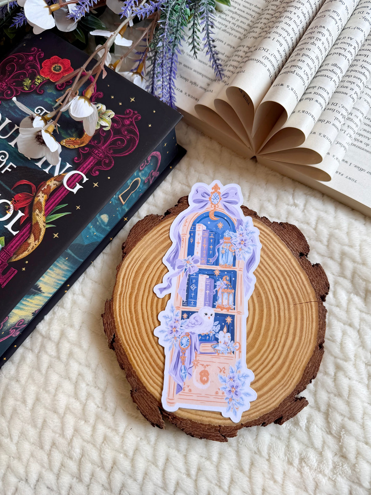 Enchanged Bookshelf Die Cut Bookmark