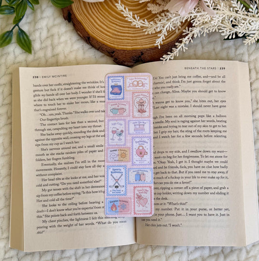 Bookish Stamps Bookmark