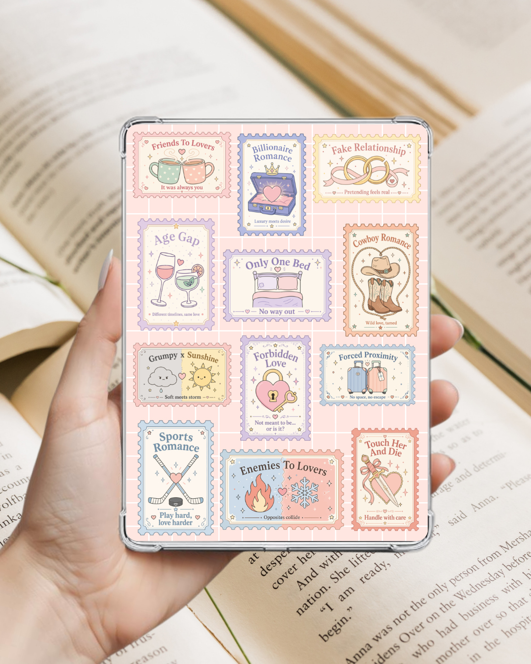 Printable Kindle Insert - Bookish Stamps