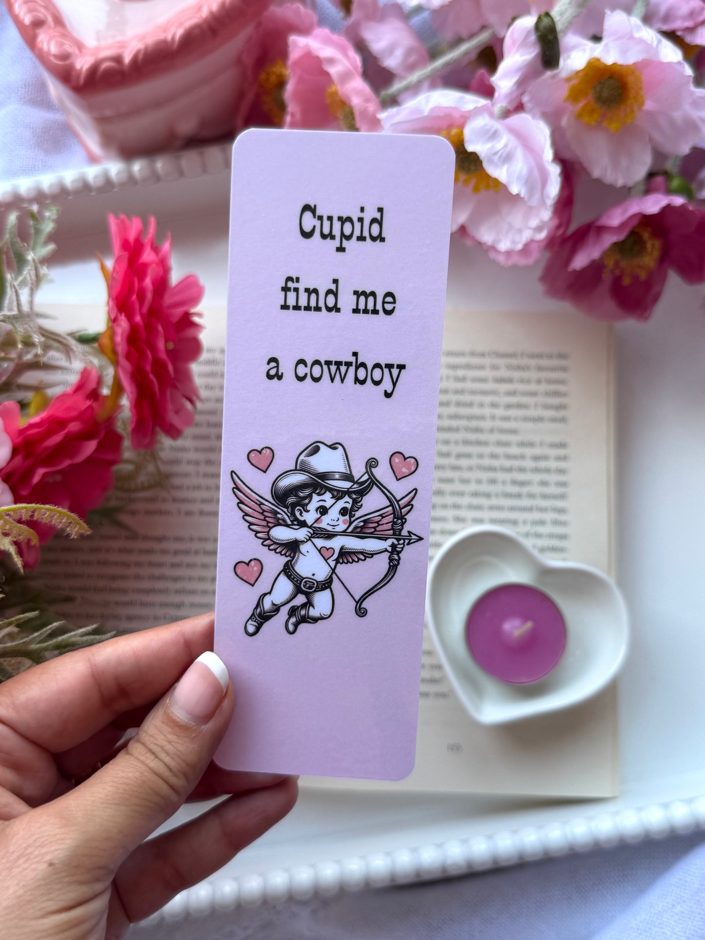 Cupid Find me a Cowboy Bookmark